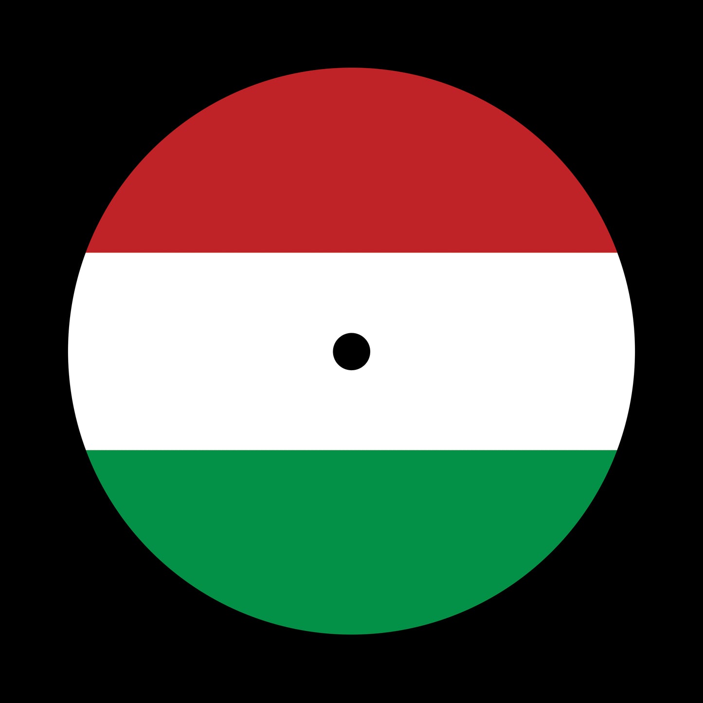 Flags of the World - Hungary Hungarian 7", 10", 12"/LP Vinyl Record Centre Labels (Pair)