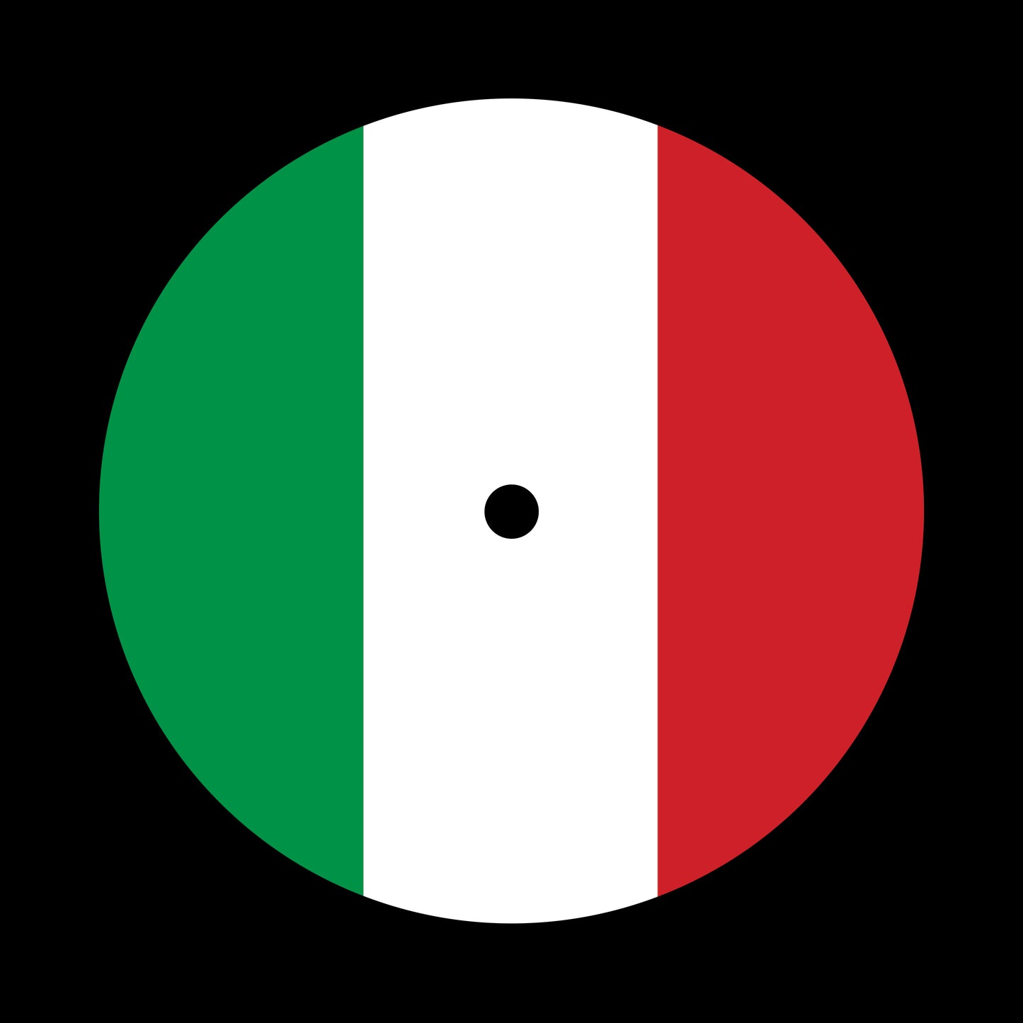 Flags of the World - Italy Italian 7", 10", 12"/LP Vinyl Record Centre Labels (Pair)
