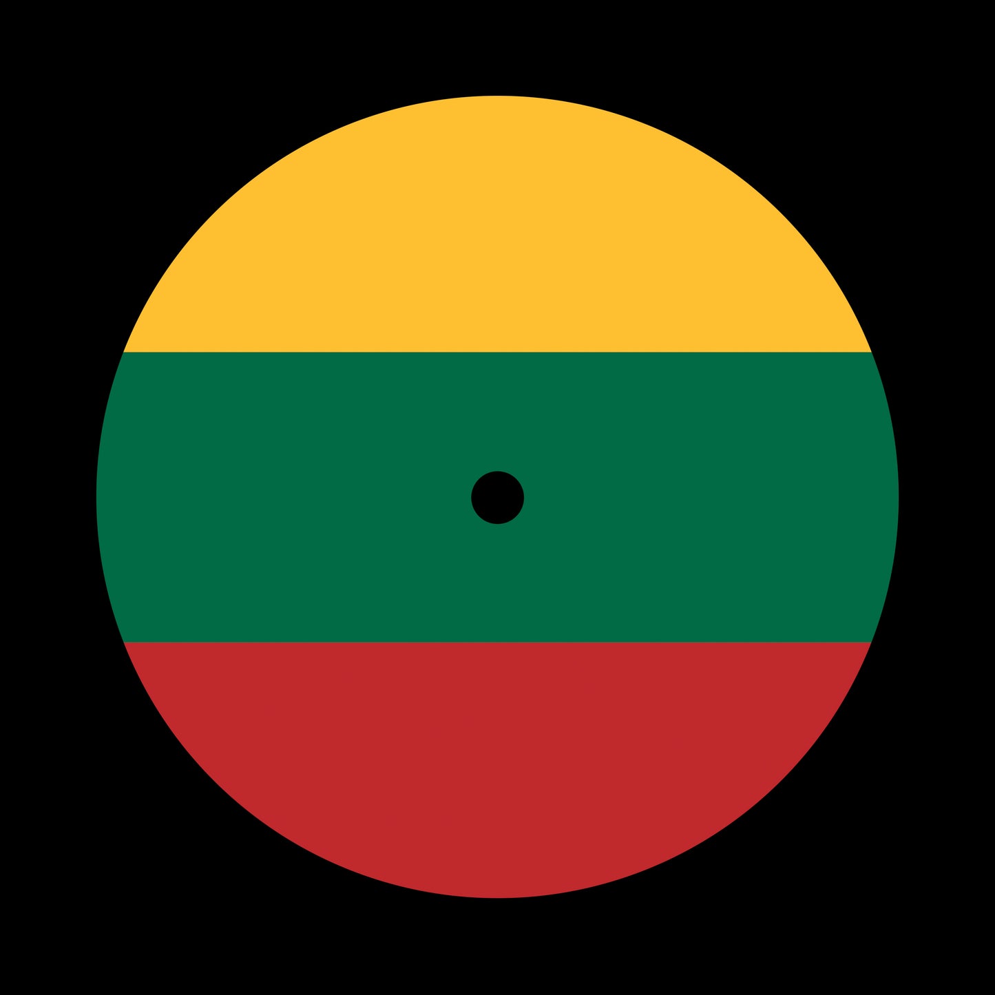 Flags of the World - Lithuania Lithuanian 7", 10", 12"/LP Vinyl Record Centre Labels (Pair)