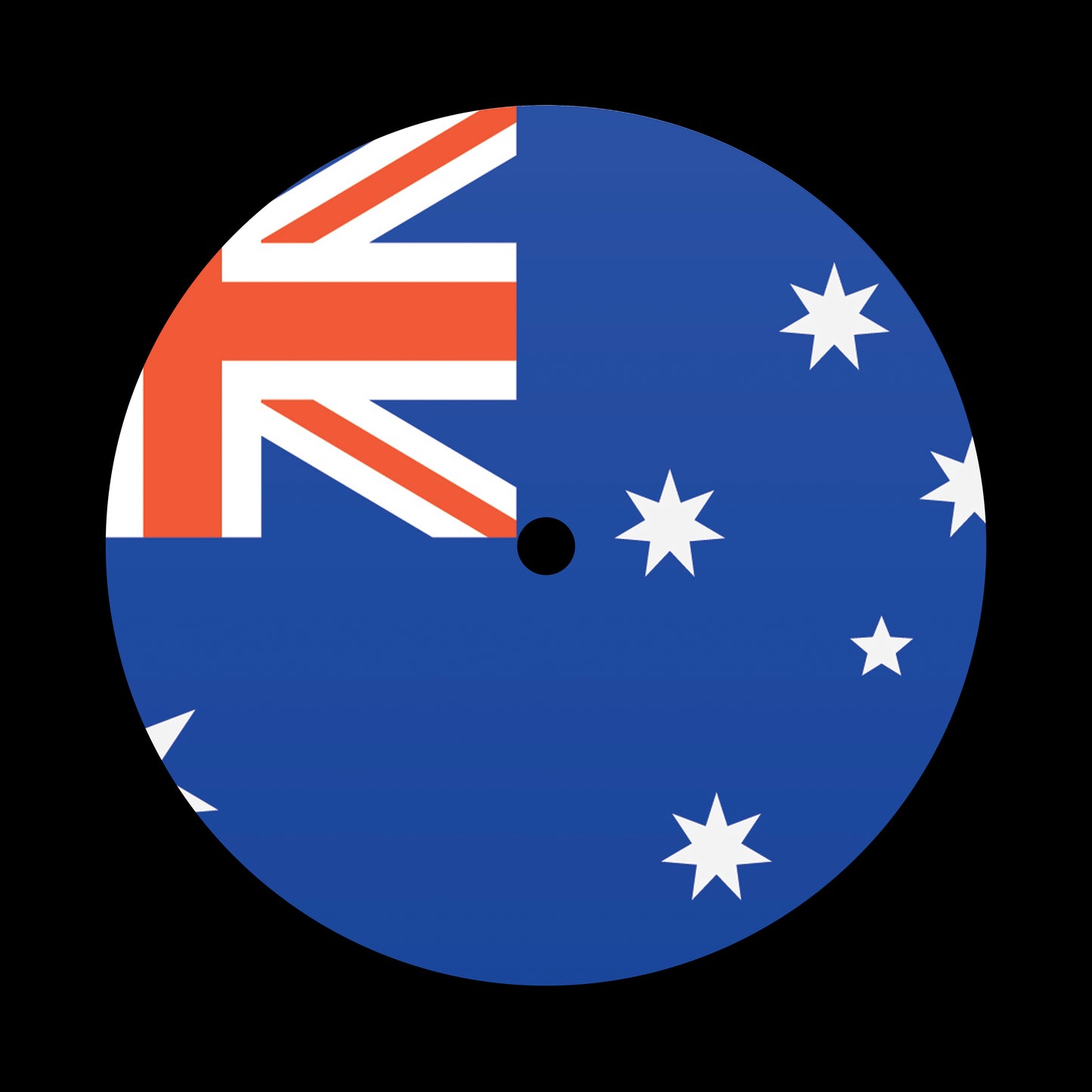 Flags of the World - Australia Australian Oz 7", 10", 12"/LP Vinyl Record Centre Labels (Pair)