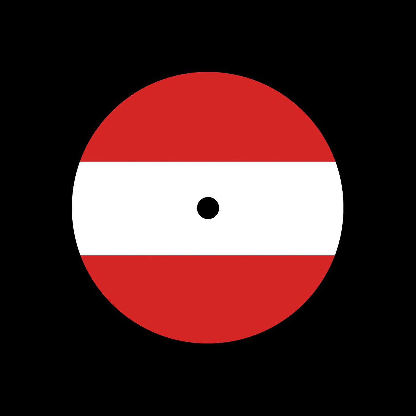Flags of the World - Austria Austrian 7", 10", 12"/LP Vinyl Record Centre Labels (Pair)