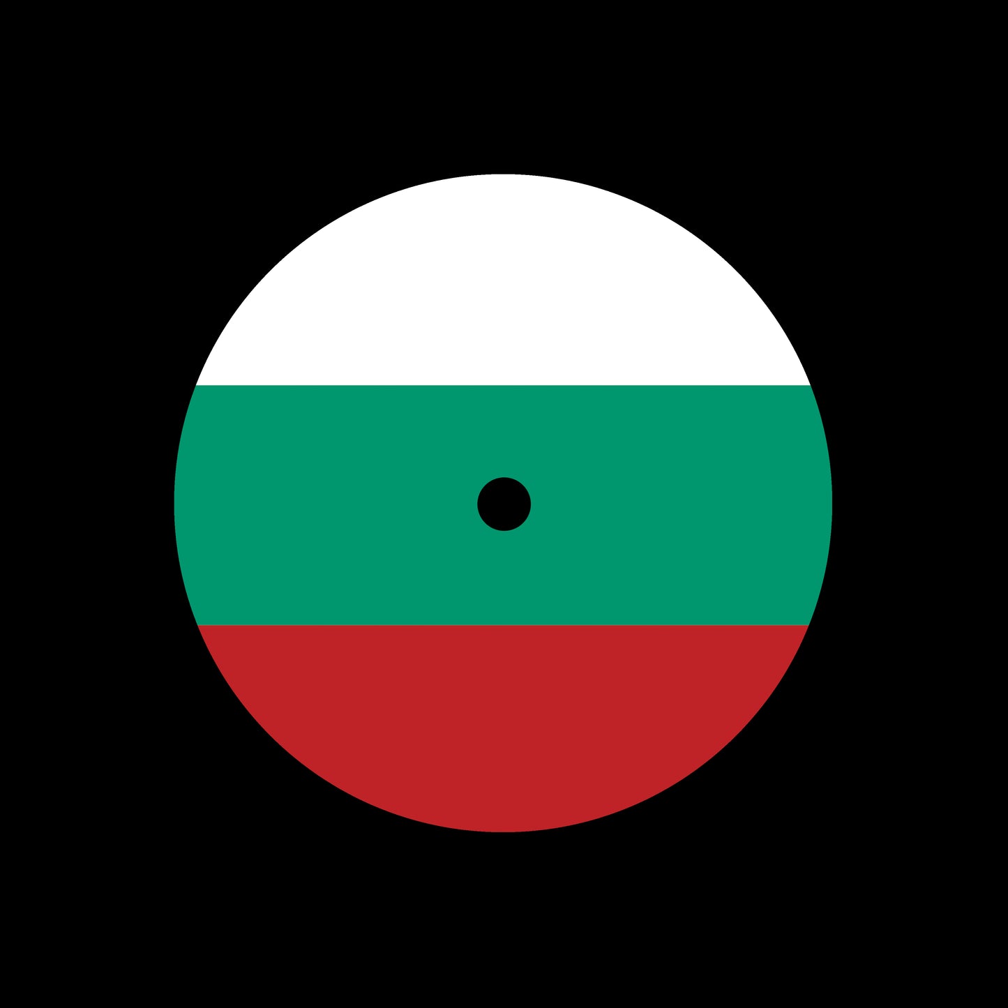 Flags of the World - Bulgaria Bulgarian 7", 10", 12"/LP Vinyl Record Centre Labels (Pair)