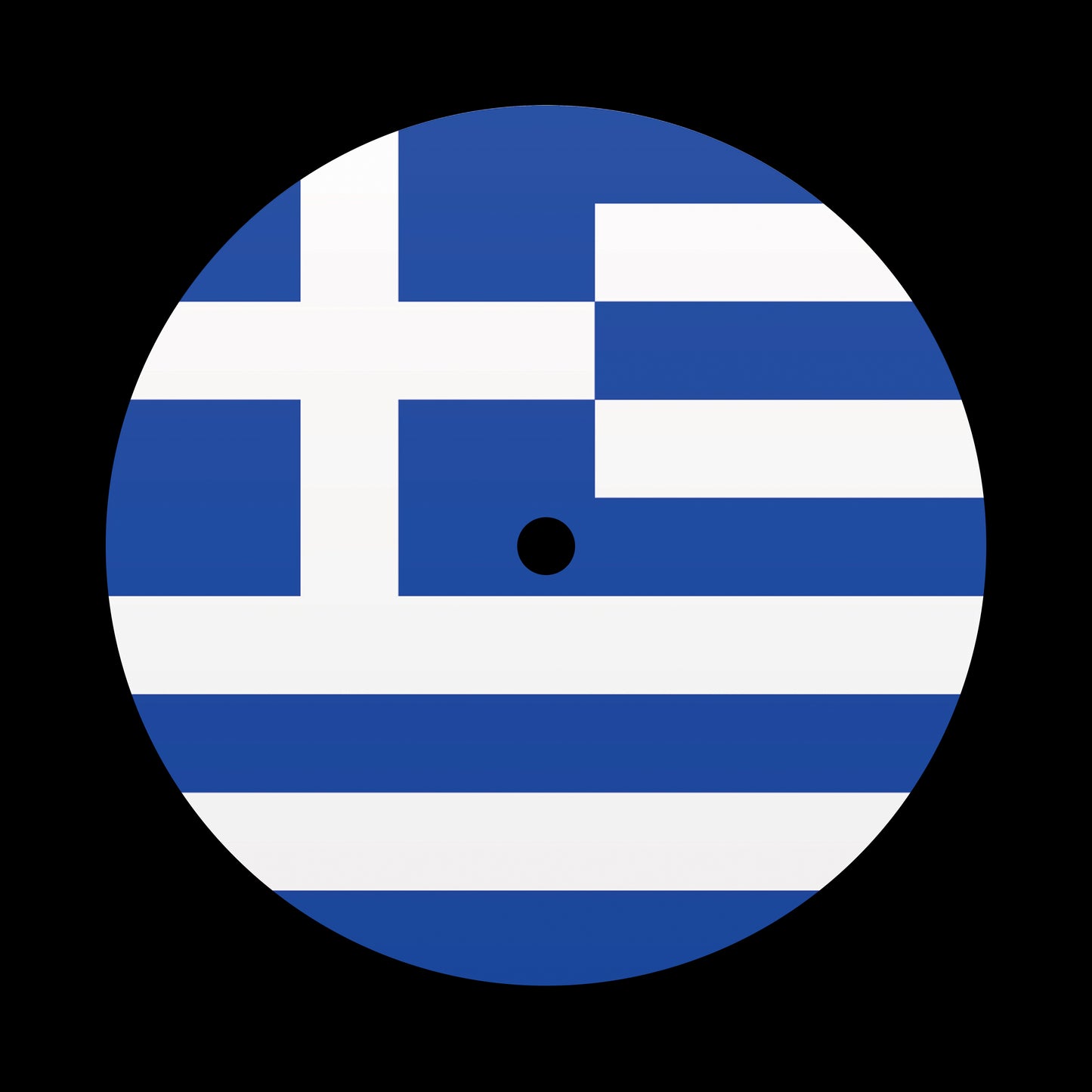 Flags of the World - Greece Greek 7", 10", 12"/LP Vinyl Record Centre Labels (Pair)