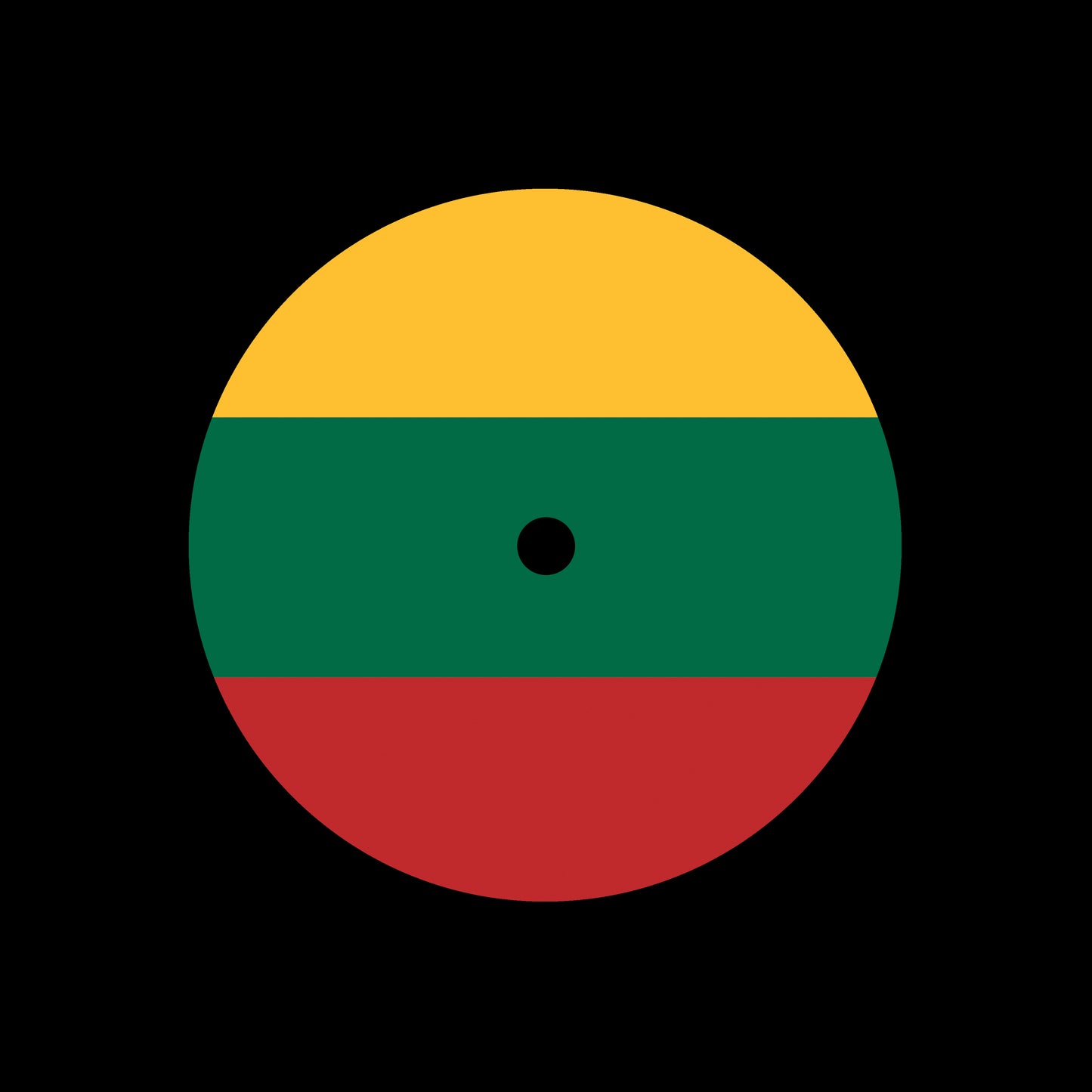 Flags of the World - Lithuania Lithuanian 7", 10", 12"/LP Vinyl Record Centre Labels (Pair)