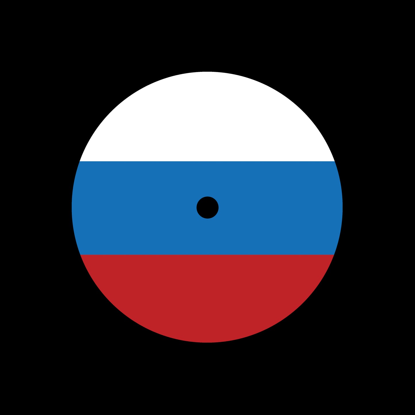 Flags of the World - Russia Russian 7", 10", 12"/LP Vinyl Record Centre Labels (Pair)