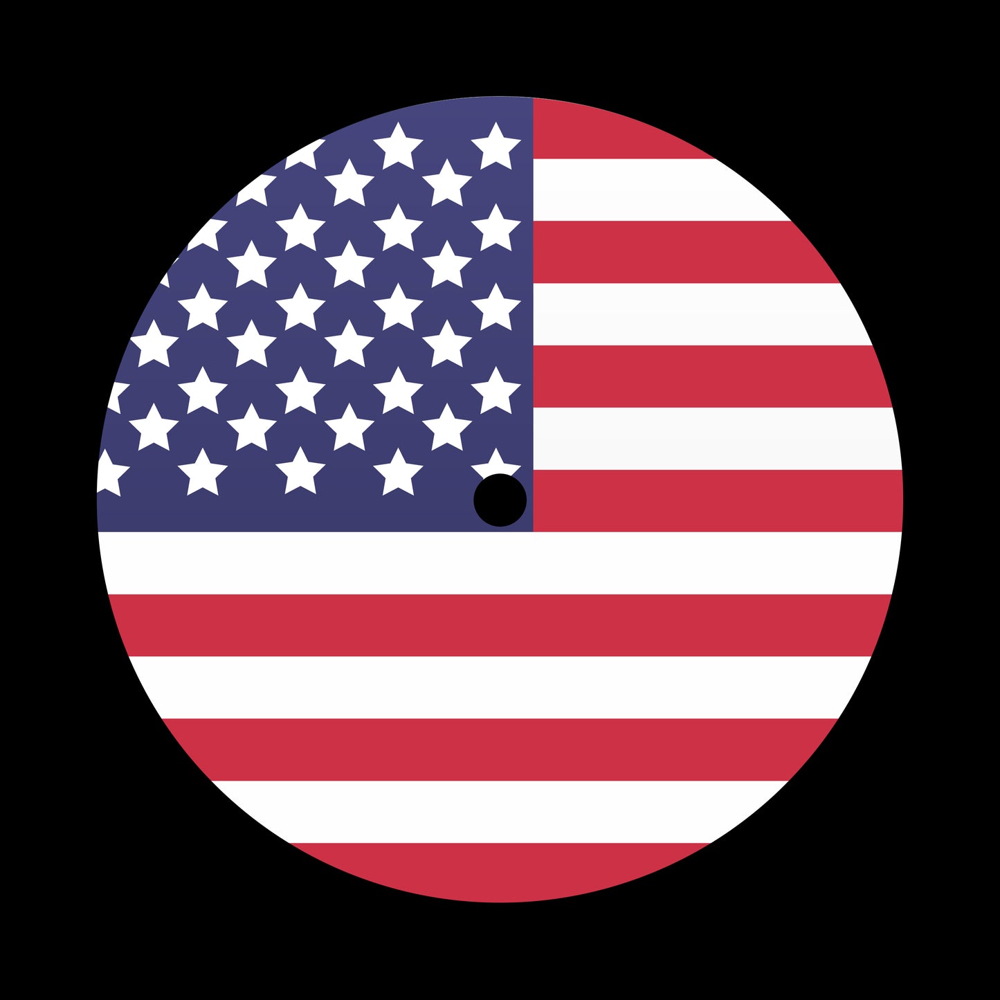 Flags of the World - USA American Stars & Stripes 7", 10", 12"/LP Vinyl Record Centre Labels (Pair)