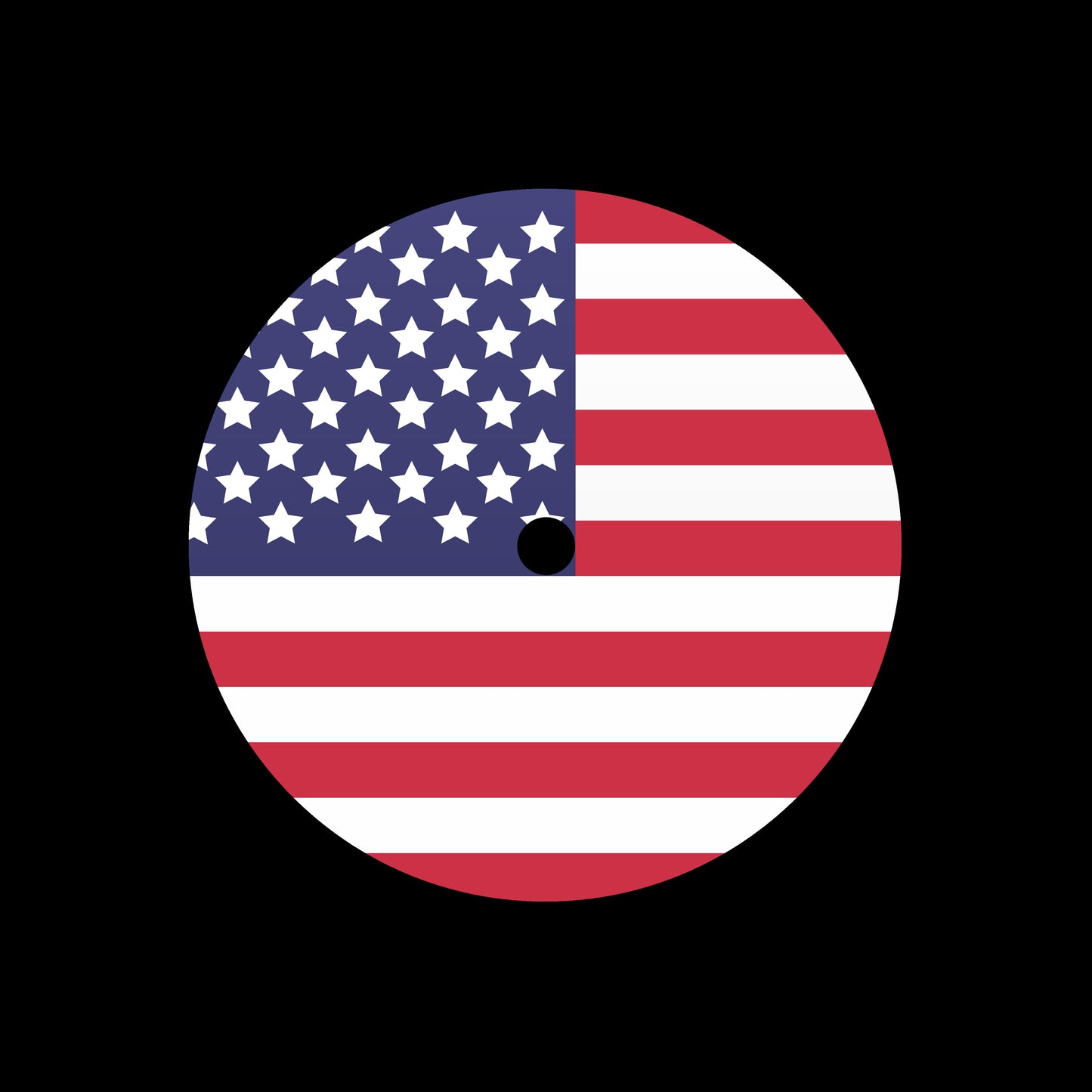 Flags of the World - USA American Stars & Stripes 7", 10", 12"/LP Vinyl Record Centre Labels (Pair)