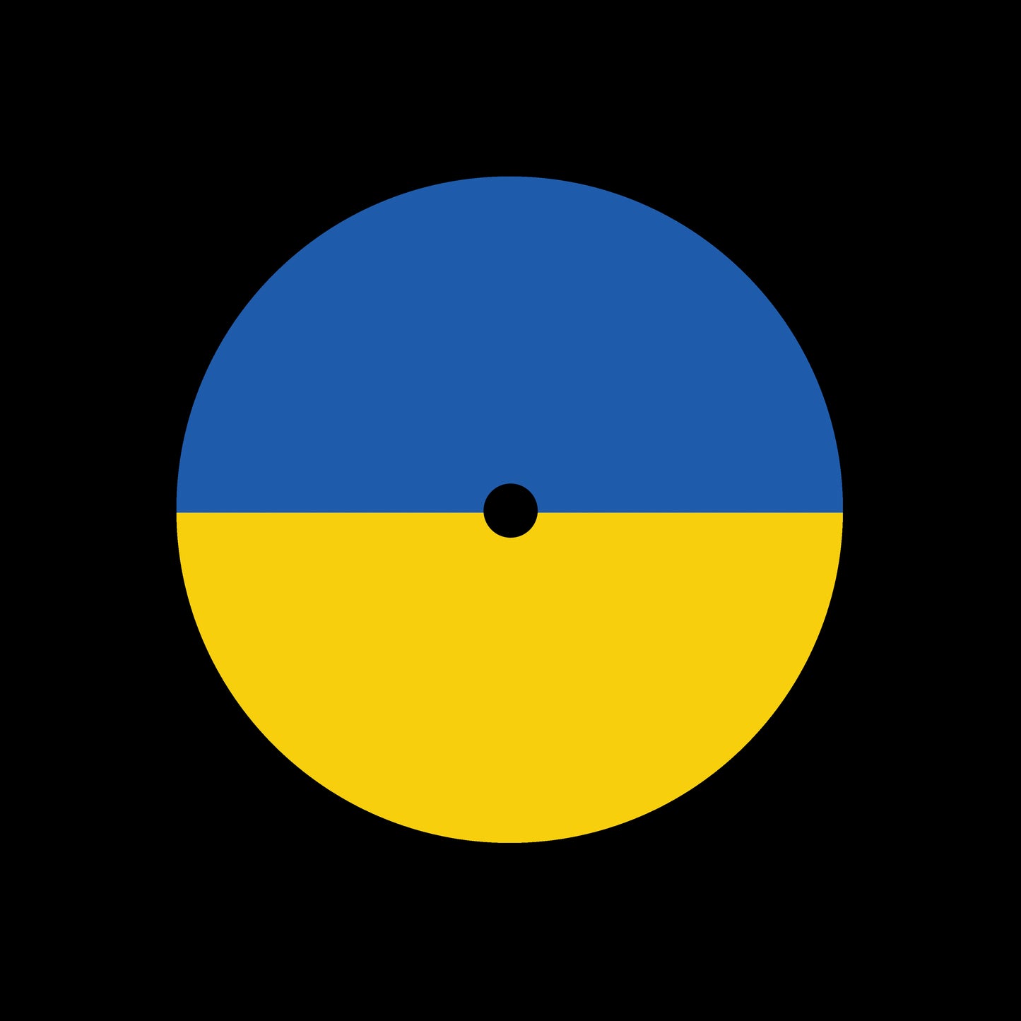 Flags of the World - Ukraine Ukrainian 7", 10", 12"/LP Vinyl Record Centre Labels (Pair)