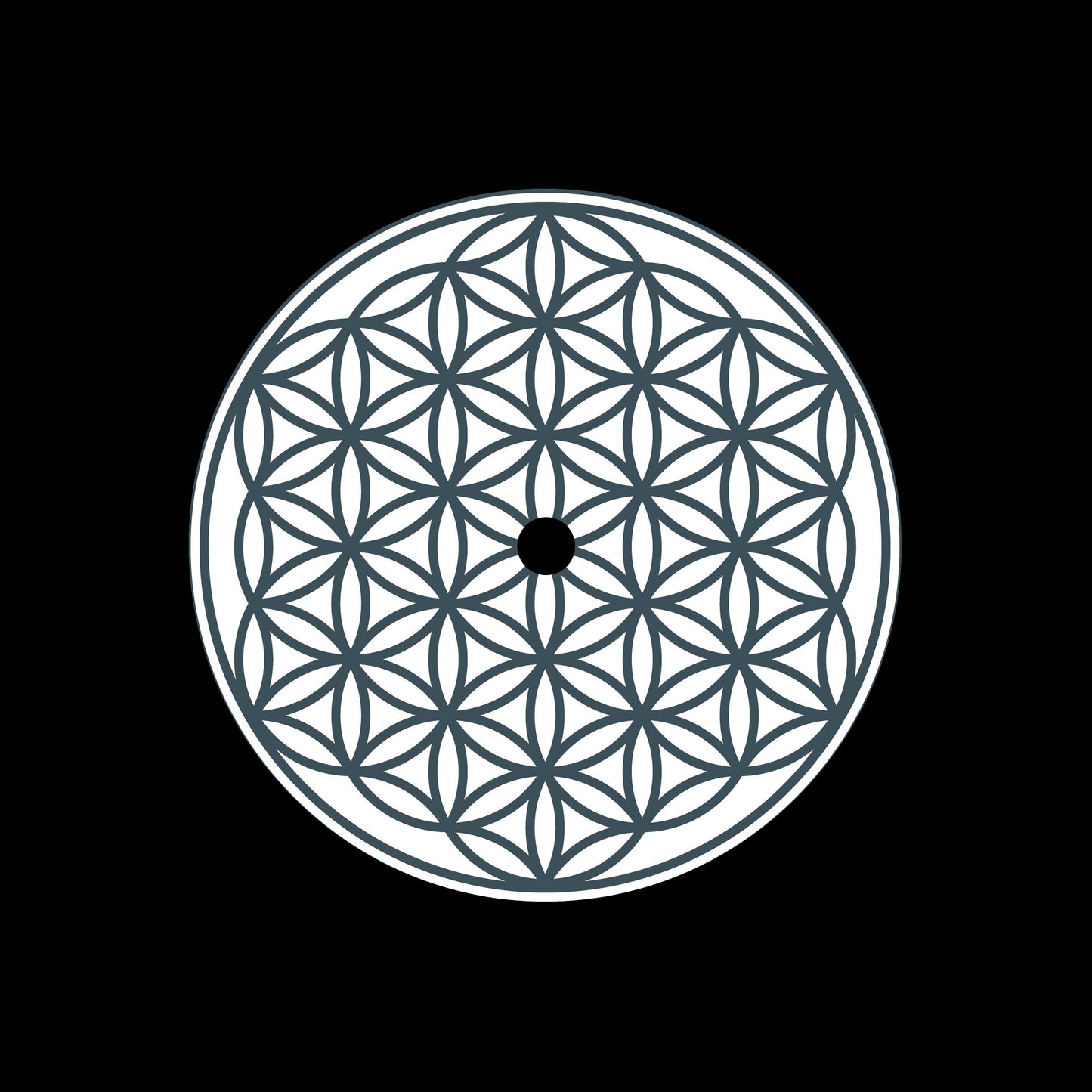 Flower Of Life Symbol 7" Jukebox, 7", 10", 12"/LP Vinyl Record Centre Labels (Pair)
