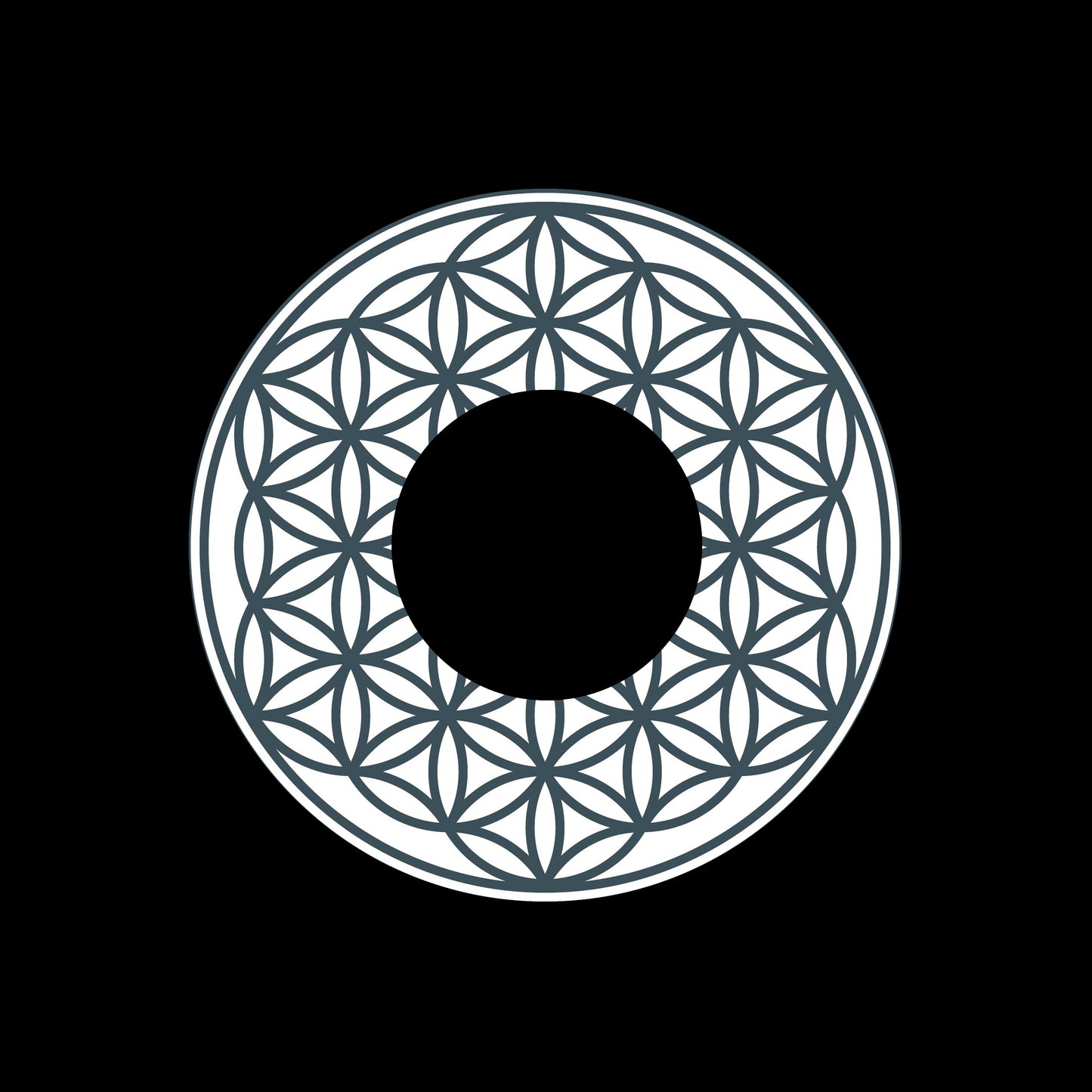 Flower Of Life Symbol 7" Jukebox, 7", 10", 12"/LP Vinyl Record Centre Labels (Pair)