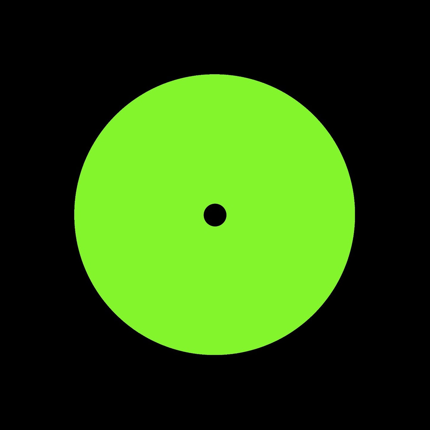 Hi Vis Fluro Green 7" Record Labels