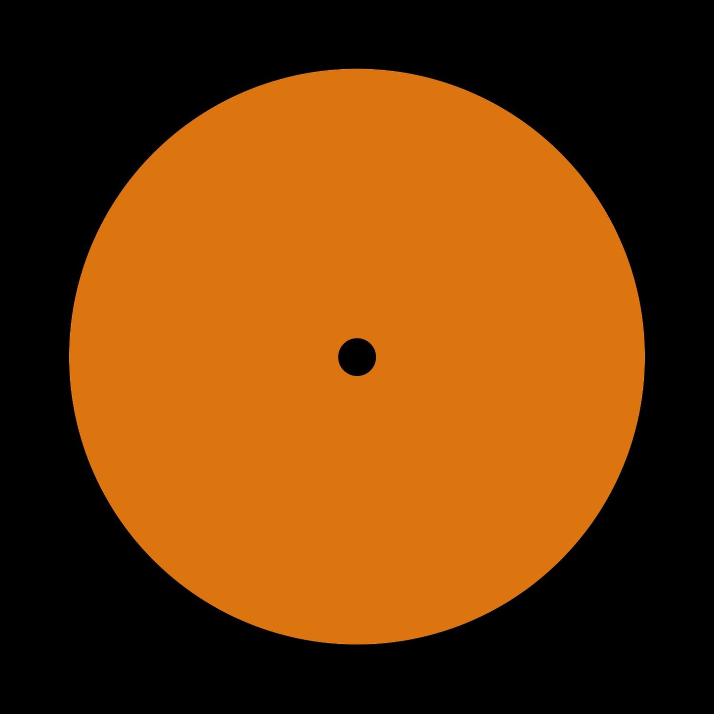 Hi Vis Fluro Orange Record Labels