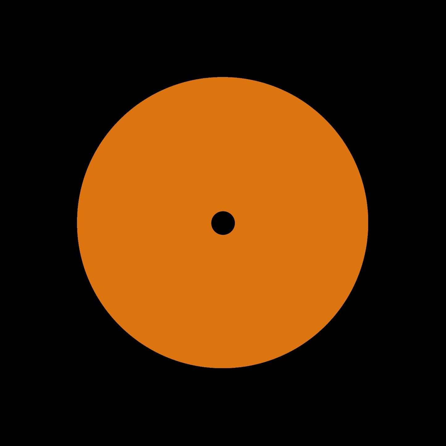 Hi Vis Fluro Orange 7" Record Labels