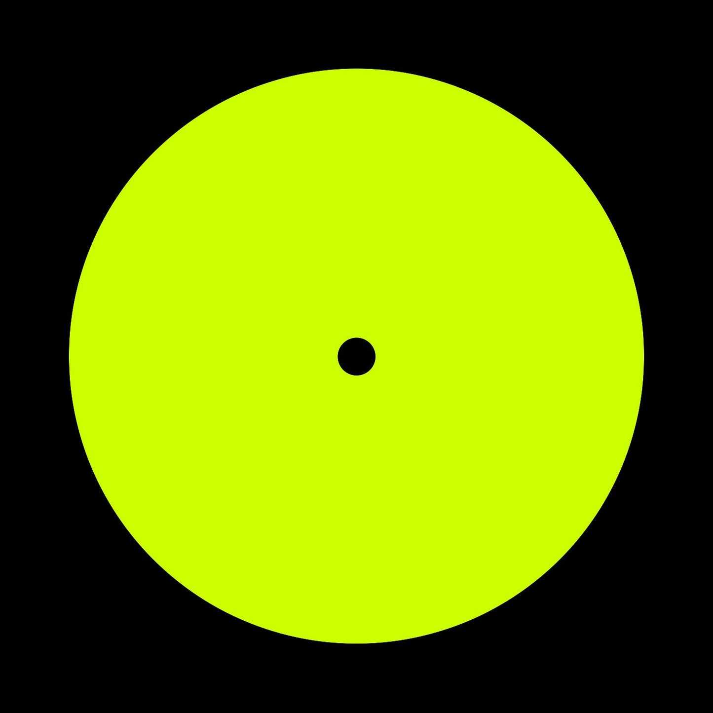 Hi Vis Fluro Yellow 12" Centerlabels