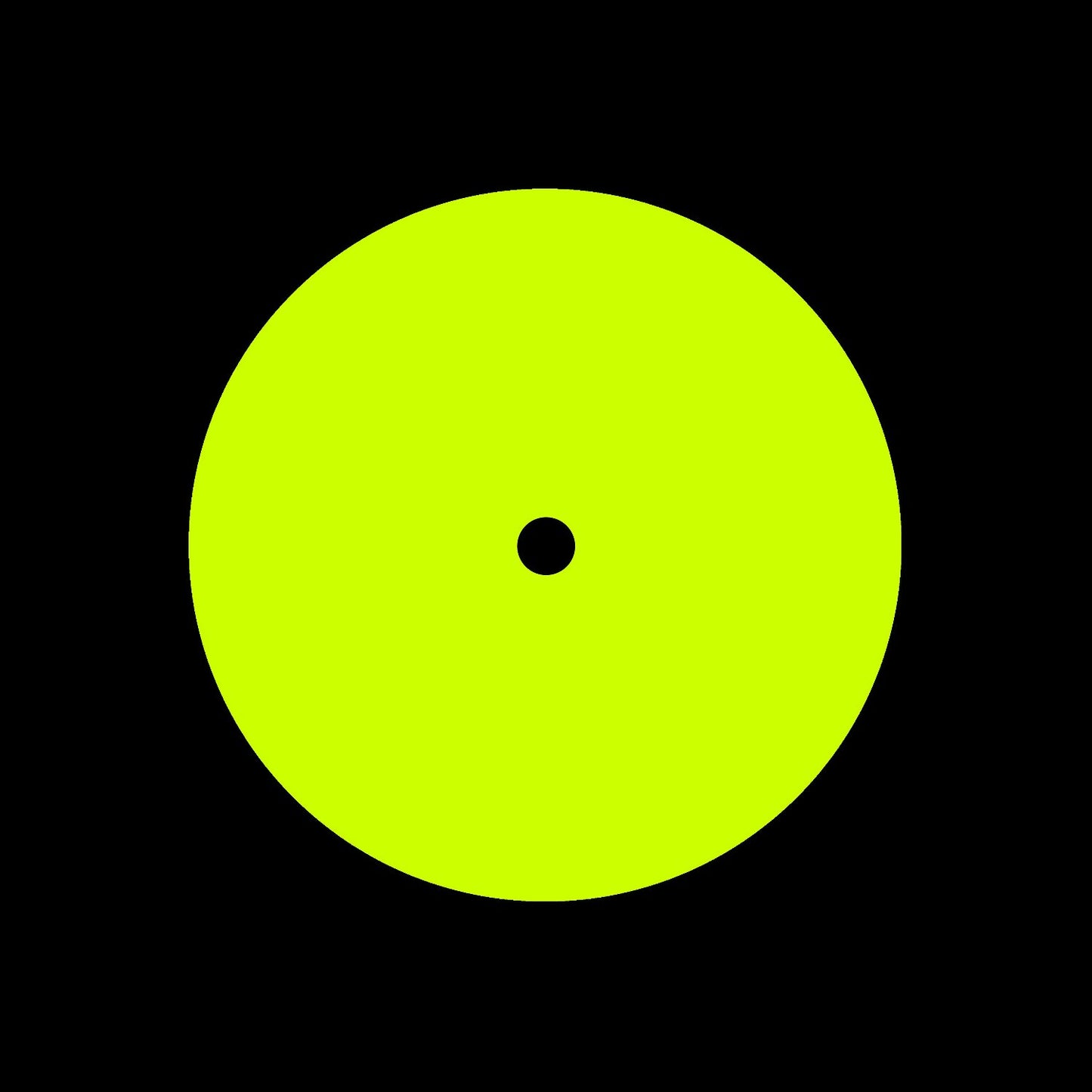 Hi Vis Fluro Yellow 7" Centerlabels