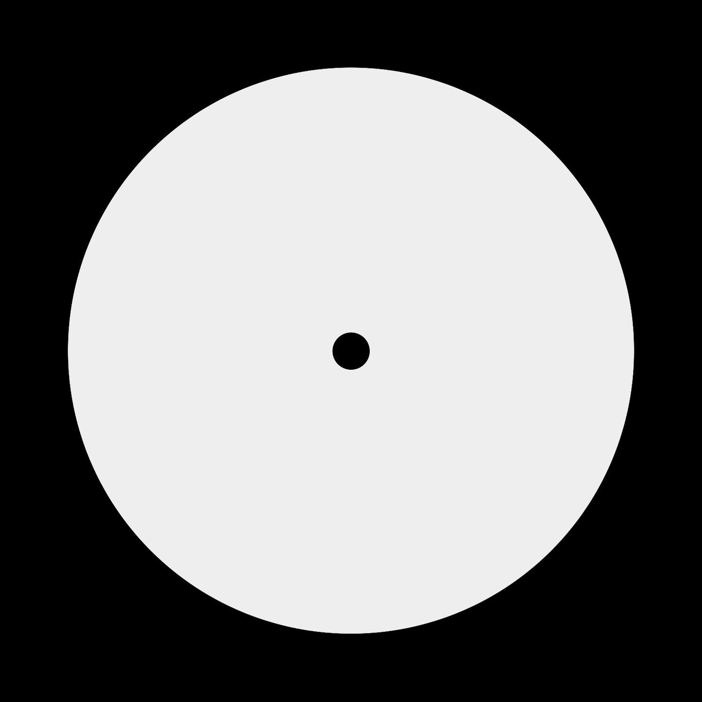 Blank Gloss White 12" Centrelabels