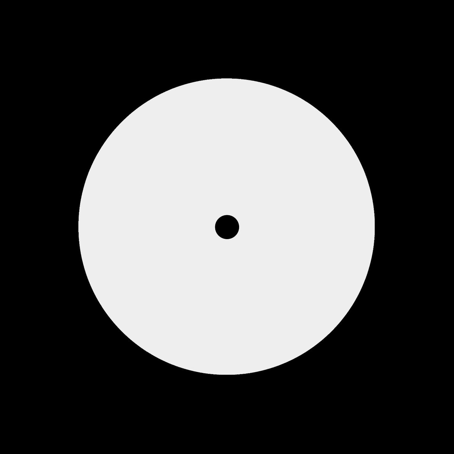 Blank Gloss White 7" Centrelabels
