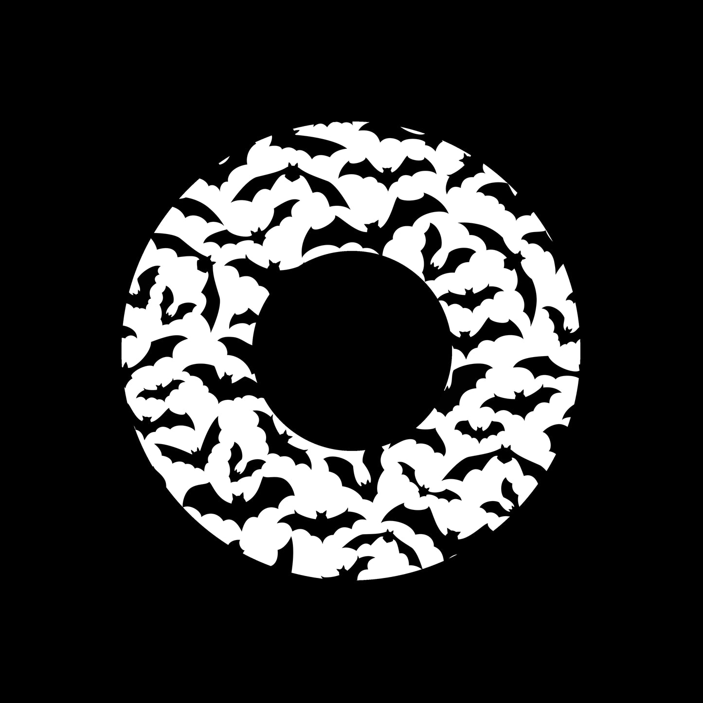 Halloween Bats Tile Background 7" Jukebox, 7", 10", 12"/LP Vinyl Record Centre Labels (Pair)