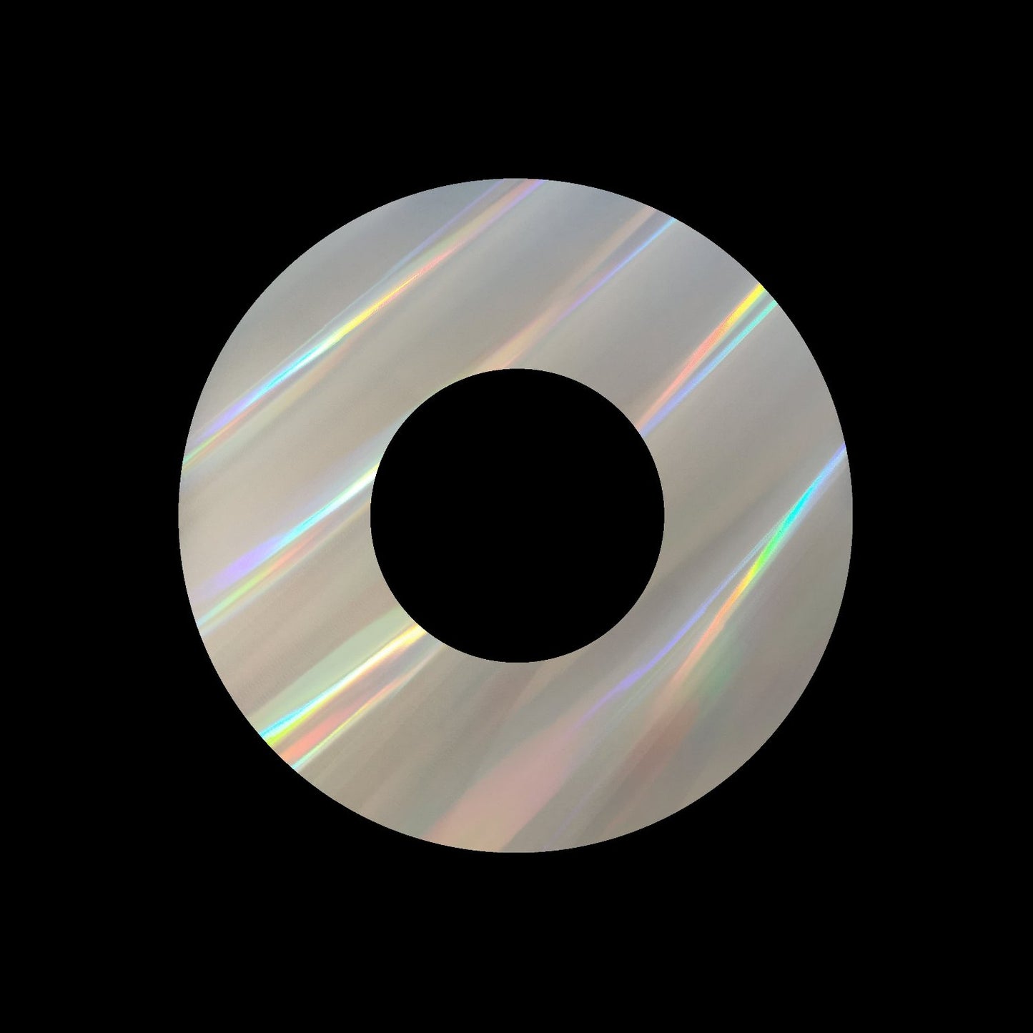 Blank Holographic Tilted Jukebox Turntable Labels