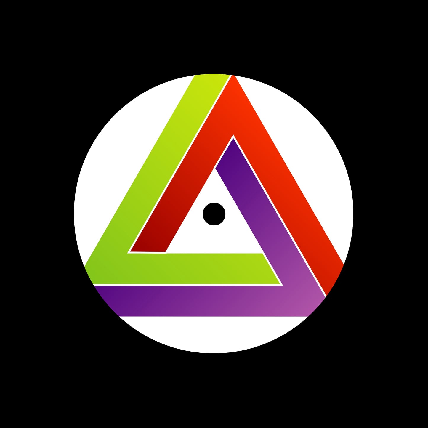 Impossible Triangle 7" Jukebox, 7", 10", 12"/LP Vinyl Record Centre Labels (Pair)