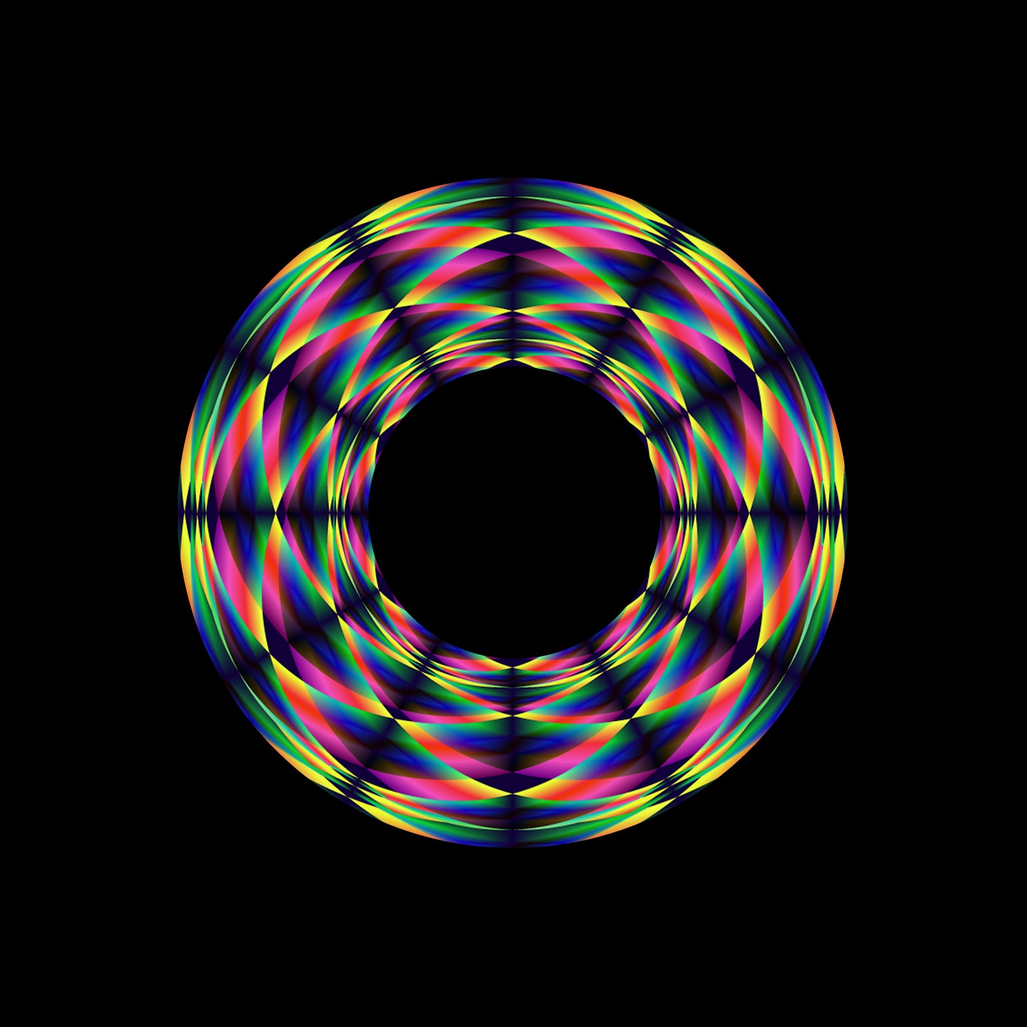 Kaleidoscope Pattern 7" Jukebox, 7", 10", 12"/LP Vinyl Record Centre Labels (Pair)