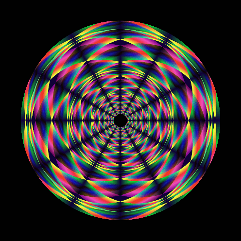 Kaleidoscope Pattern 7" Jukebox, 7", 10", 12"/LP Vinyl Record Centre Labels (Pair)