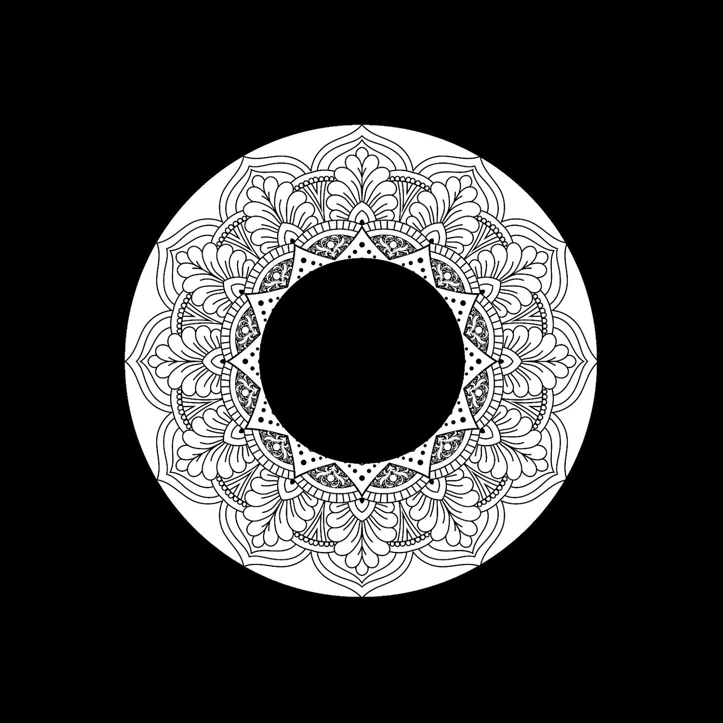 Luxury Ornamental Decorative Mandala Design #1 of 3 Custom Promo Centre Center Labels for Jukebox Records & DVS Timecode Control Vinyl - centerlabels_uk