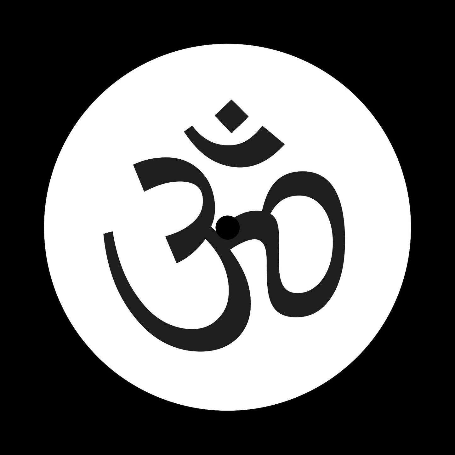 Om Spiritual Symbol Gloss Finish Self-Adhesive Paper Promo Record Centre Labels for 10" & 12" Vinyl - centerlabels_uk