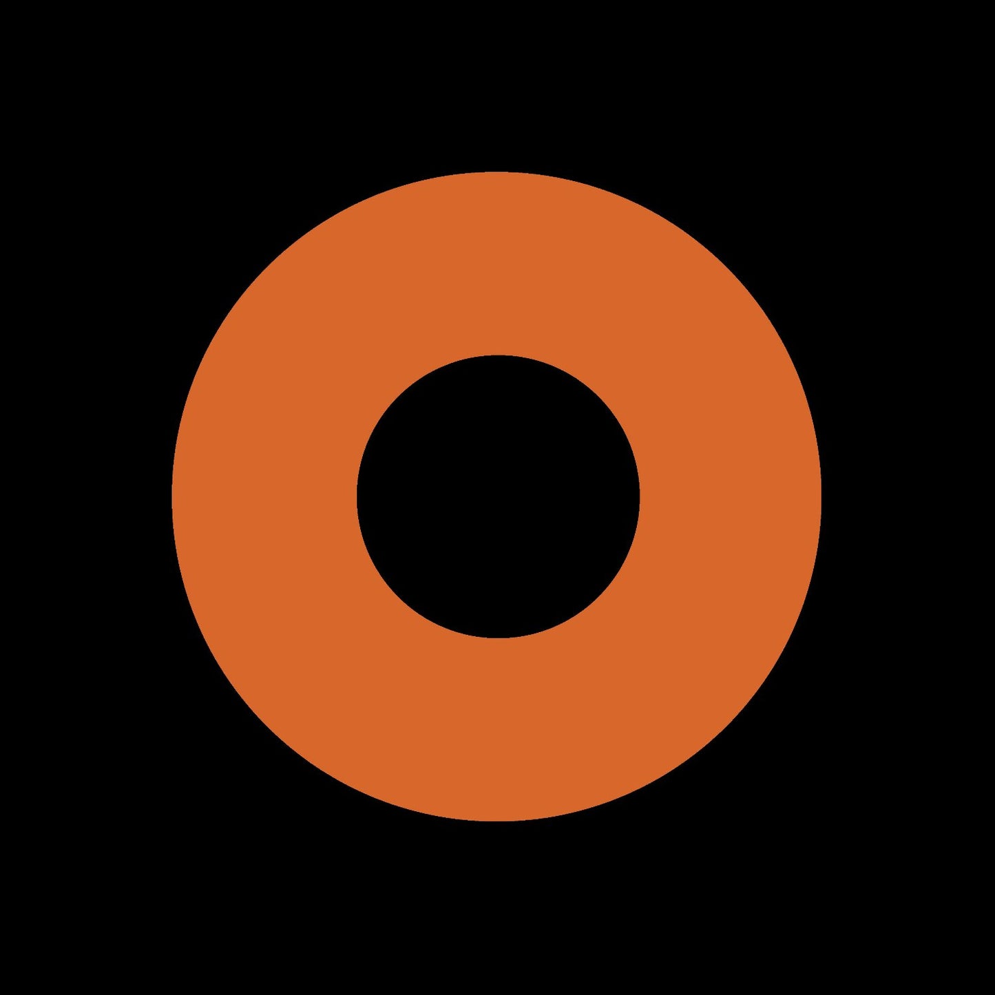 Blank Matte Orange Promo 7" Jukebox Vinyl Record Labels