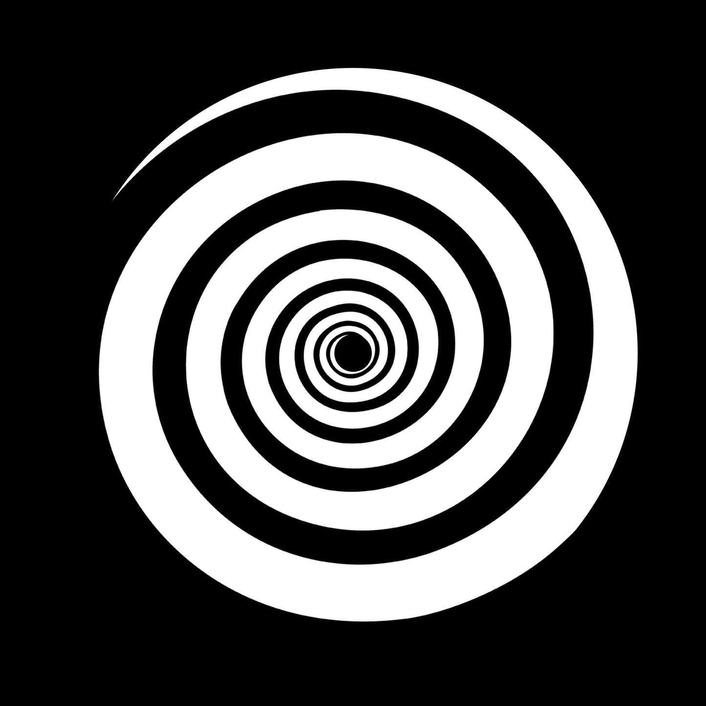 Psychedelic Spiral White 7" Jukebox, 7", 10", 12"/LP Vinyl Record Centre Labels (Pair)