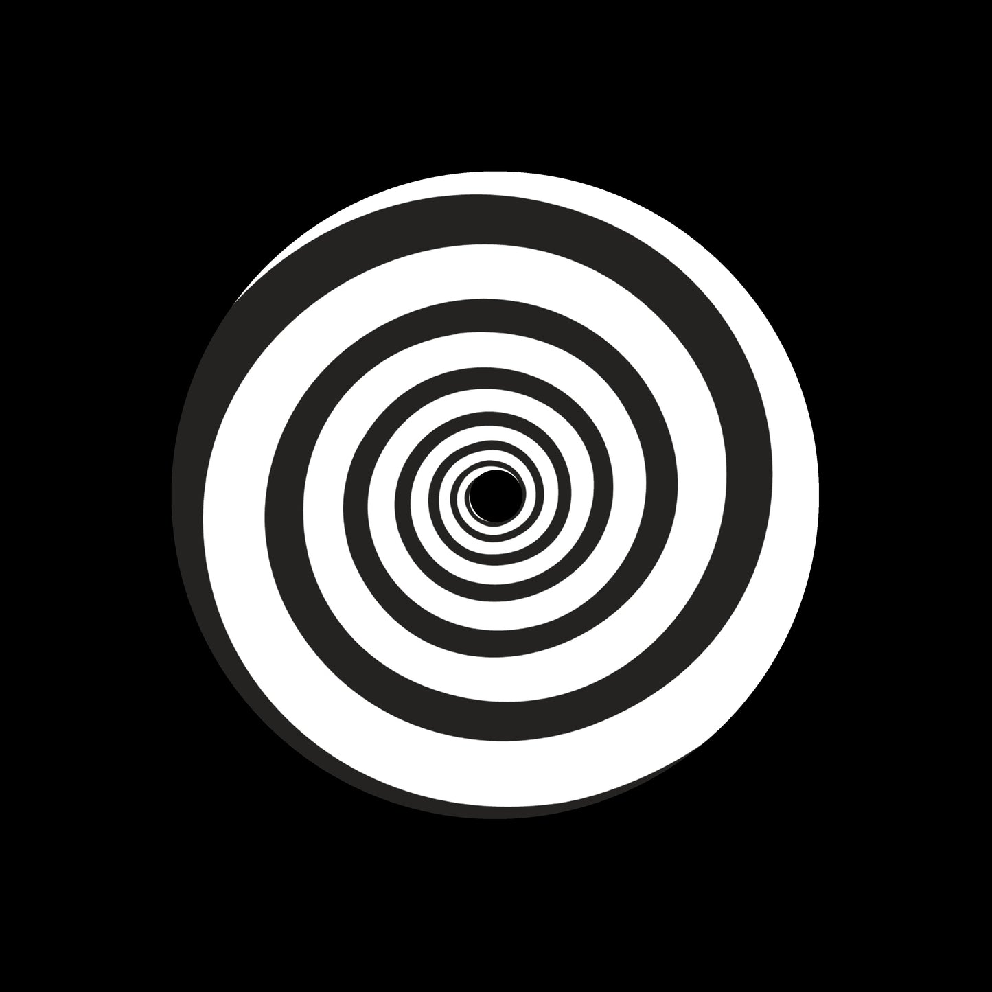 Psychedelic Spiral White 7" Jukebox, 7", 10", 12"/LP Vinyl Record Centre Labels (Pair)