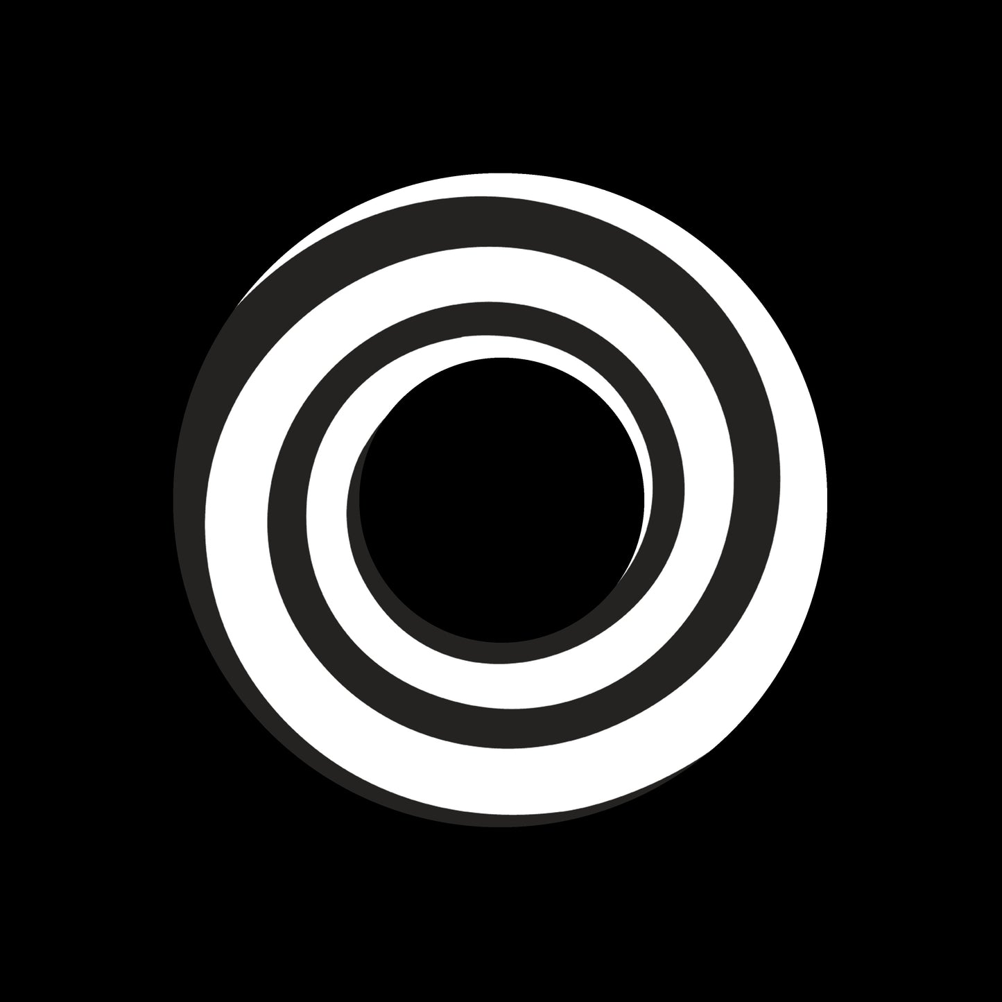 Psychedelic Spiral White 7" Jukebox, 7", 10", 12"/LP Vinyl Record Centre Labels (Pair)