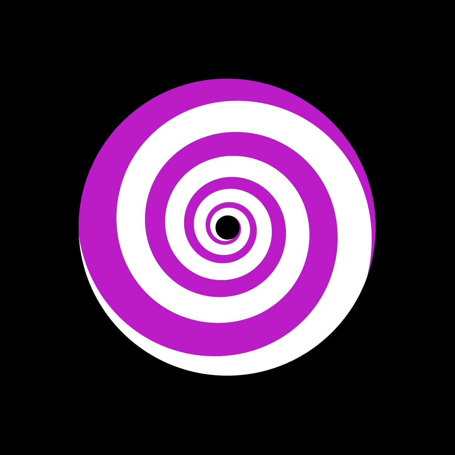 Psychedelic Spiral w/ Radial Ray Purple 7" Jukebox, 7", 10", 12"/LP Vinyl Record Centre Labels (Pair)