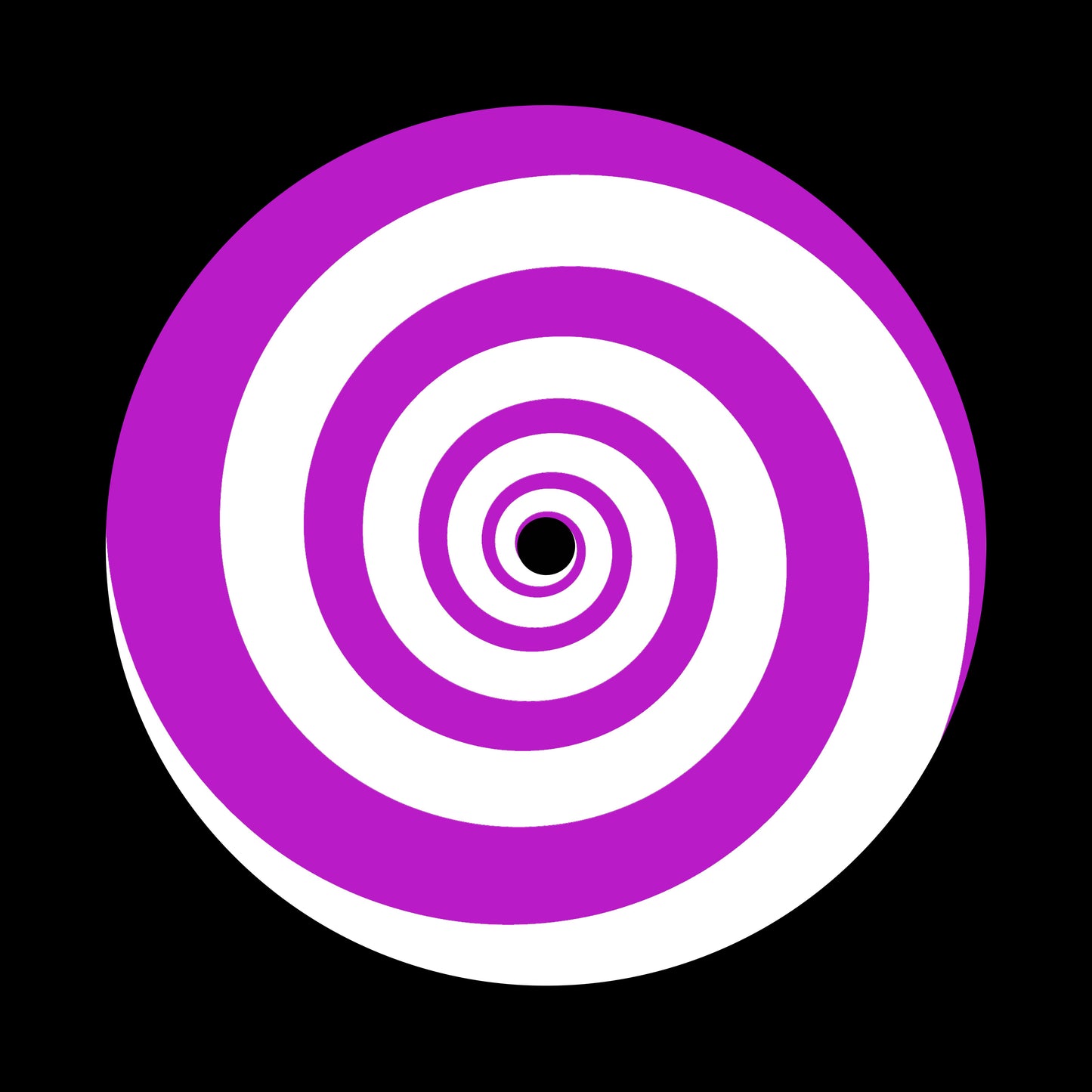 Psychedelic Spiral w/ Radial Ray Purple 7" Jukebox, 7", 10", 12"/LP Vinyl Record Centre Labels (Pair)