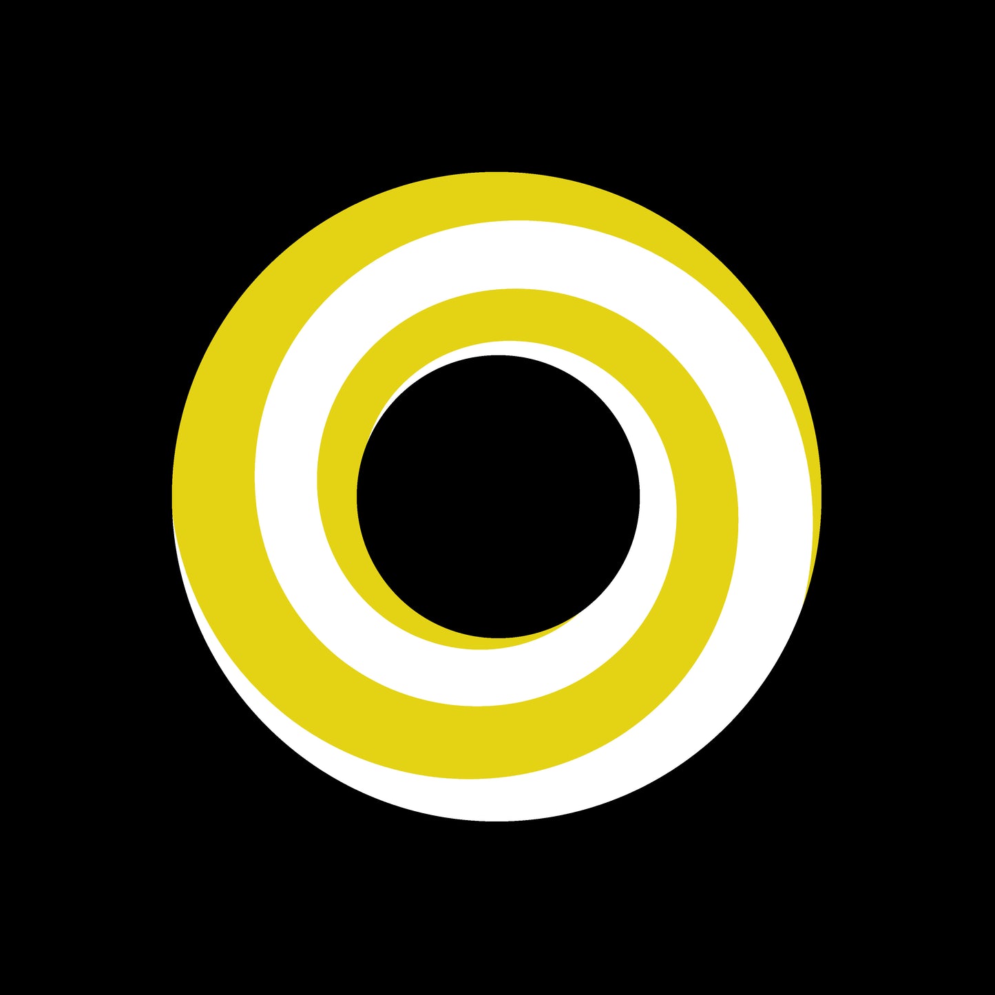 Psychedelic Spiral w/ Radial Ray Yellow 7" Jukebox, 7", 10", 12"/LP Vinyl Record Centre Labels (Pair)