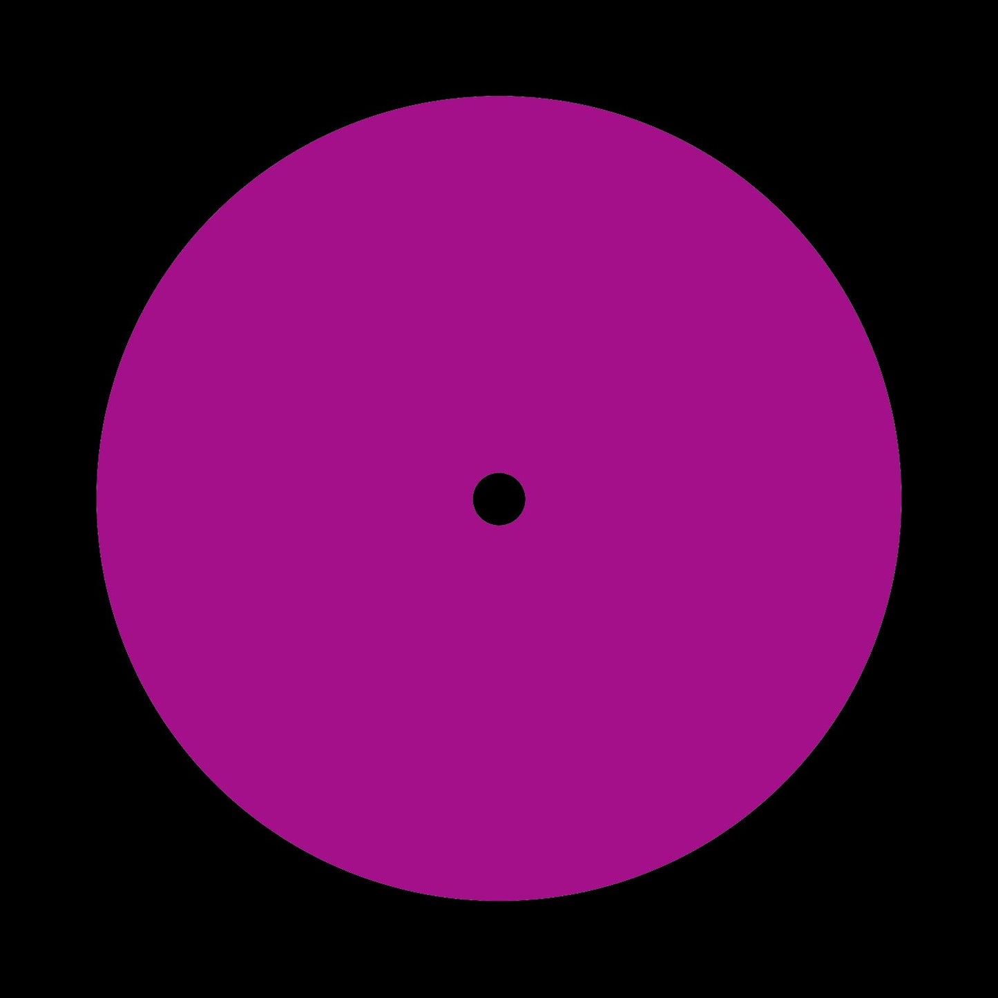Blank Matte Purple Promo 12" Vinyl Record Centre Labels