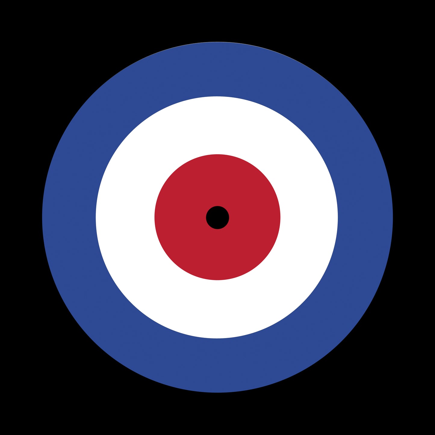 RAF Target Mod Symbol 7", 10", 12"/LP Vinyl Record Centre Labels (Pair)