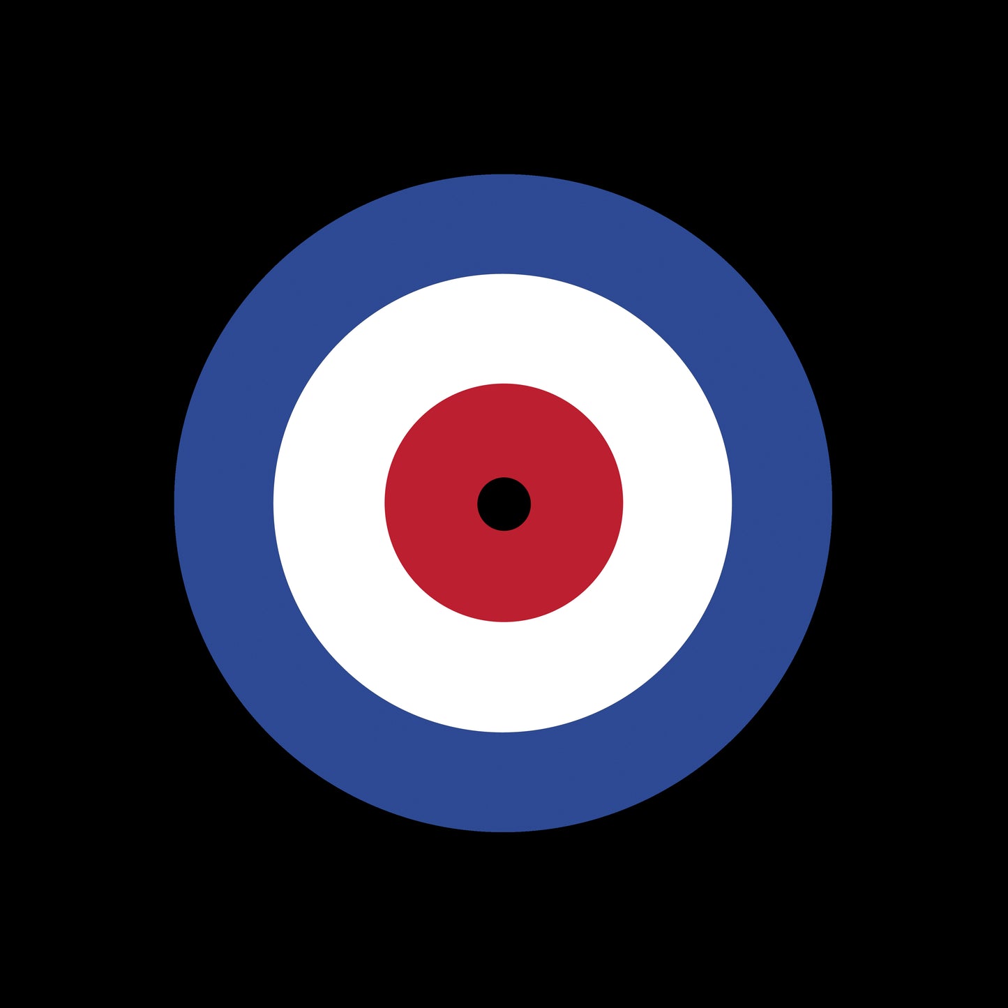 RAF Target Mod Symbol 7", 10", 12"/LP Vinyl Record Centre Labels (Pair)