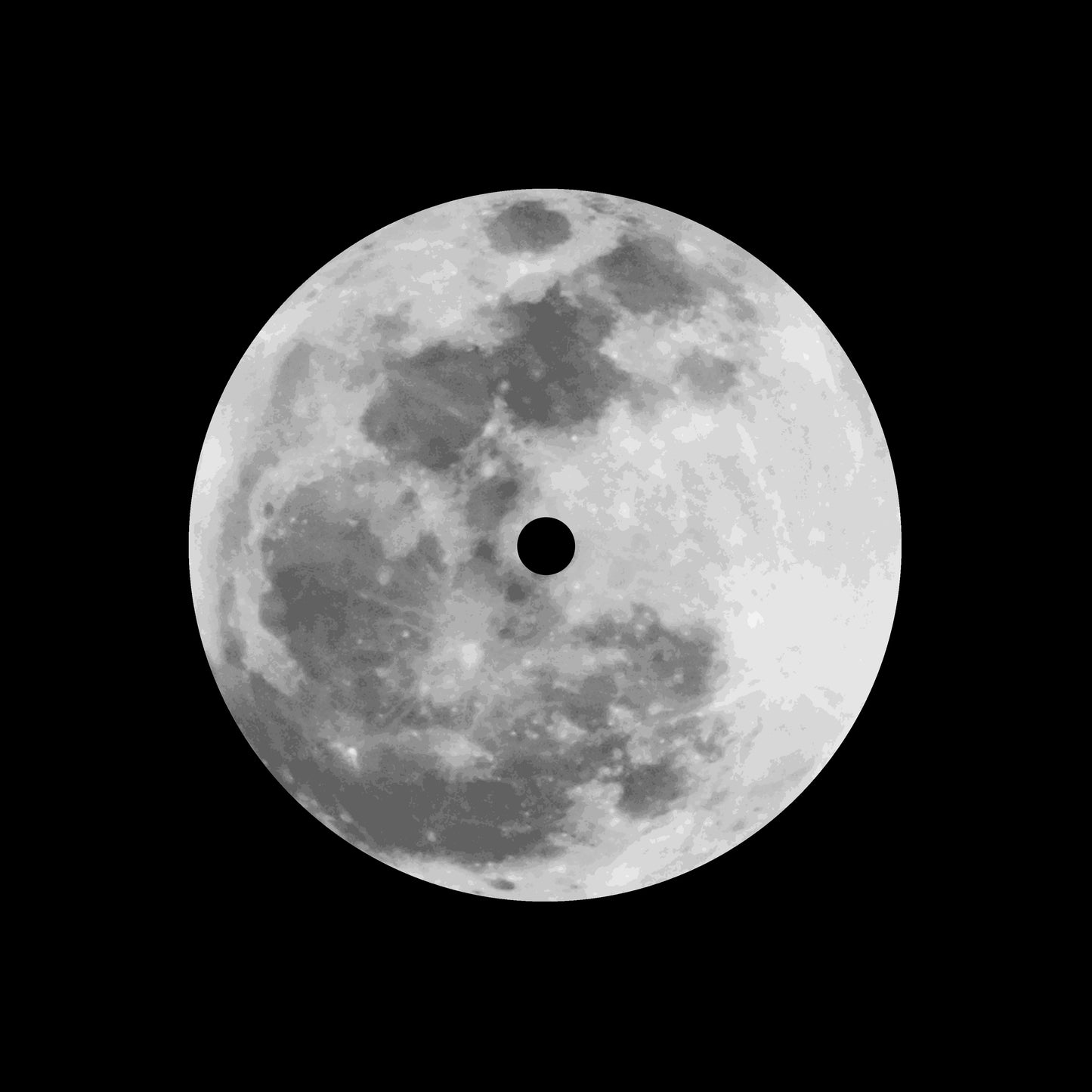 Realistic Grey Full Moon 7" Jukebox, 7", 10", 12"/LP Vinyl Record Centre Labels (Pair)