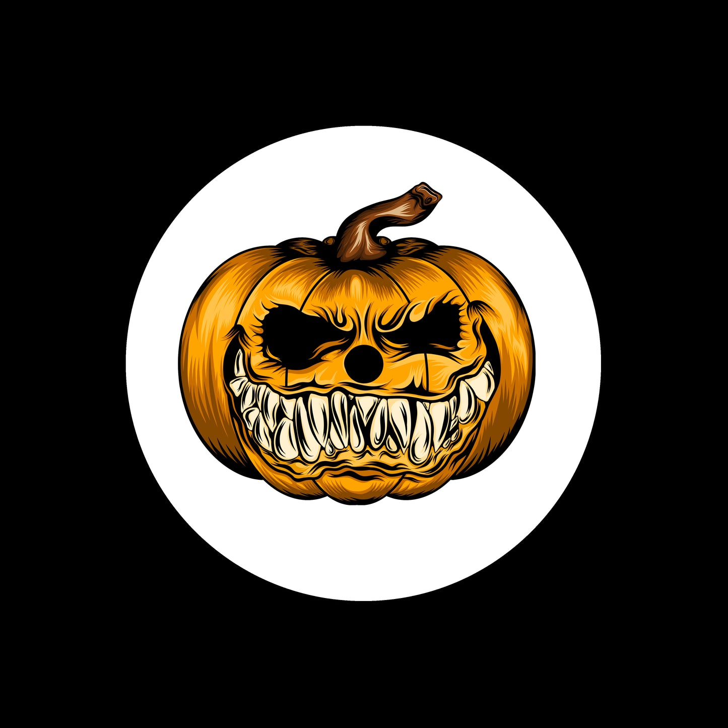Scare Pumpkin For Halloween Season 7", 10", 12"/LP Vinyl Record Centre Labels (Pair)