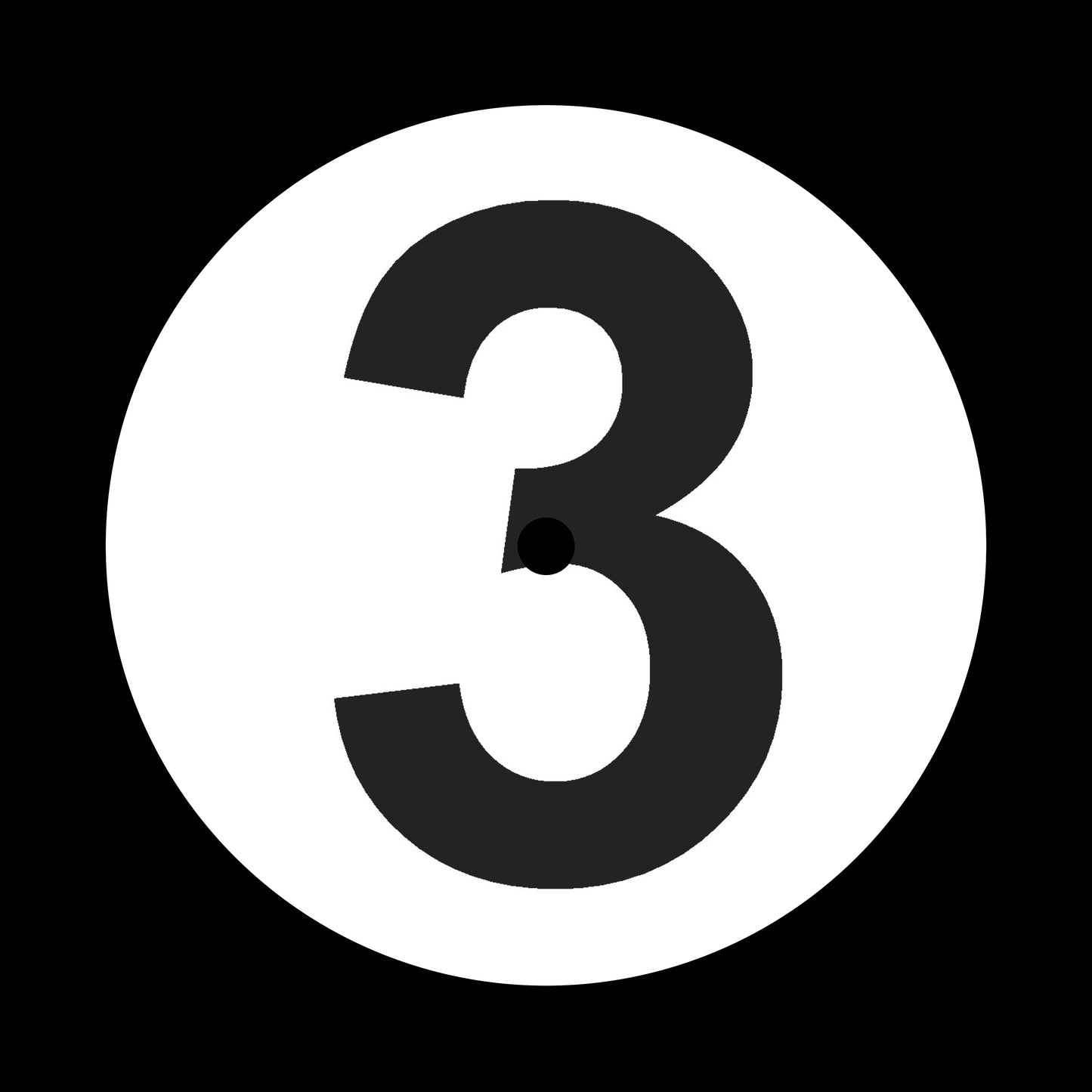 Side 1, 2, 3 + 4 Numerical 7", 10", 12"/LP Vinyl Record Centre Labels (1 of each = 4 labels per pack)