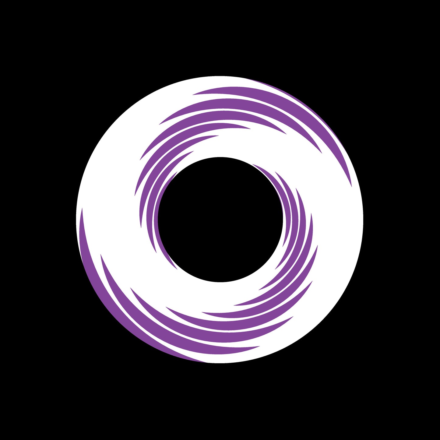 Spiral Swirl Twirl Abstract Element Purple 7" Jukebox, 7", 10", 12"/LP Vinyl Record Centre Labels (Pair)