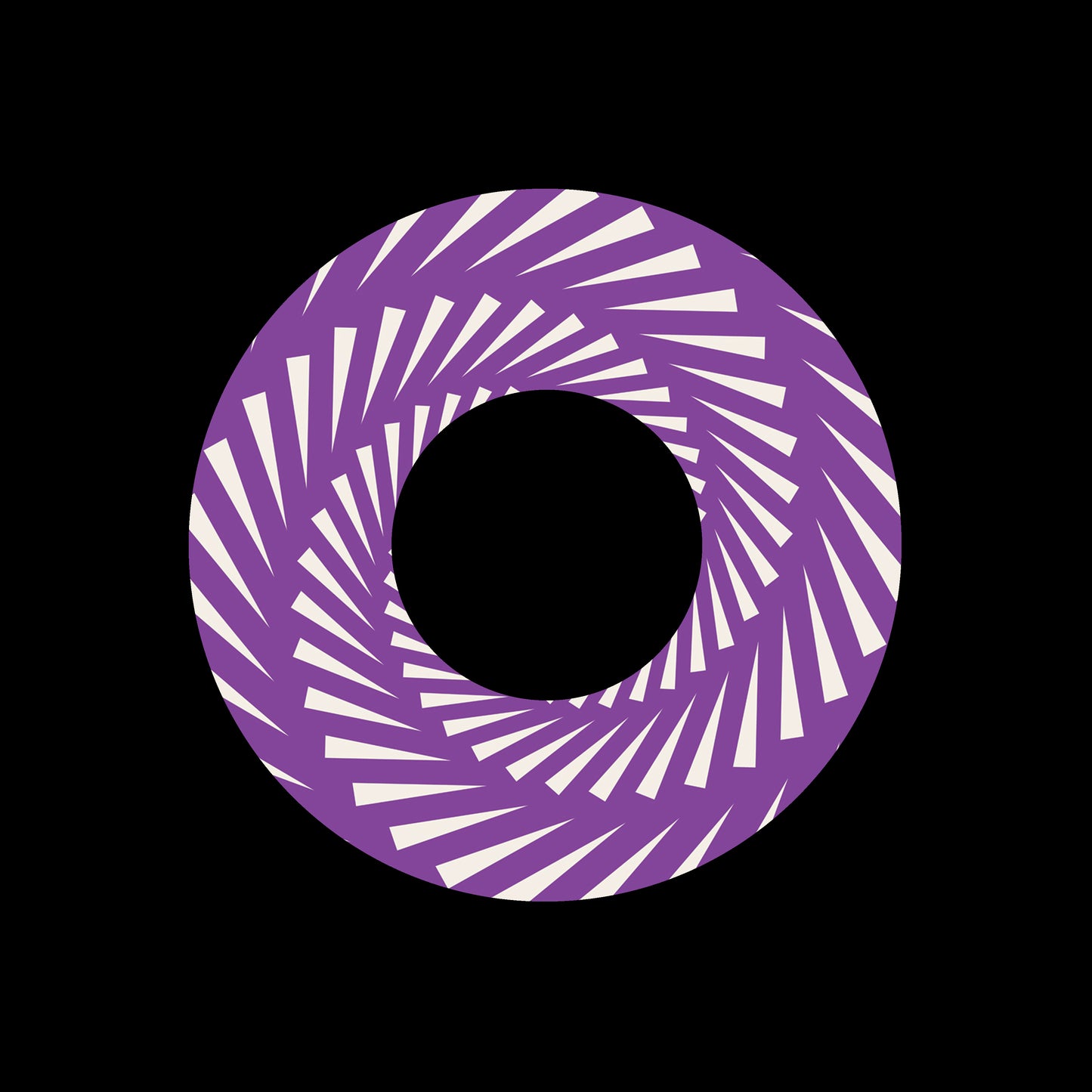 Spiral Triangles Swirl Purple 7" Jukebox, 7", 10", 12"/LP Vinyl Record Centre Labels (Pair)
