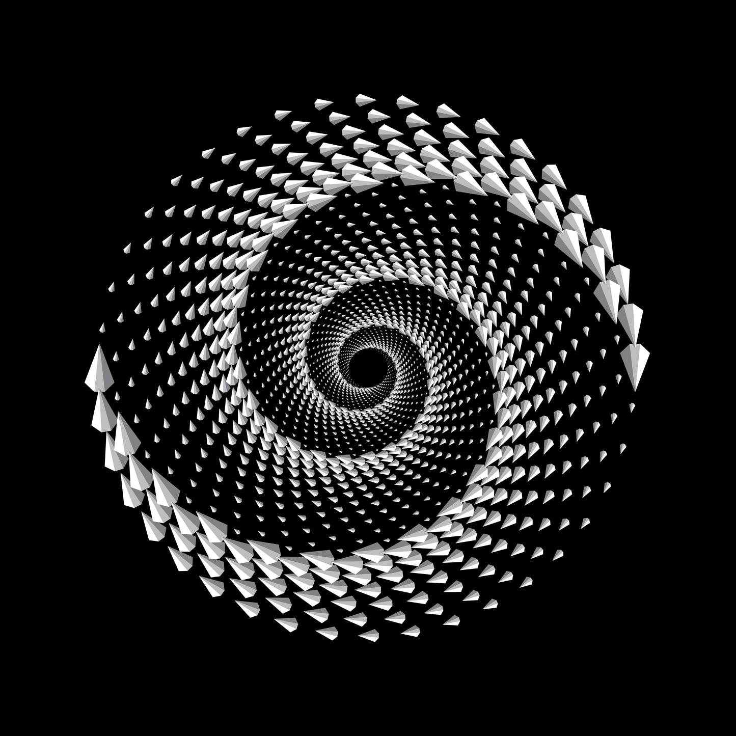 Wormhole Tunnel Spiral 7" Jukebox, 7", 10", 12"/LP Vinyl Record Centre Labels (Pair)