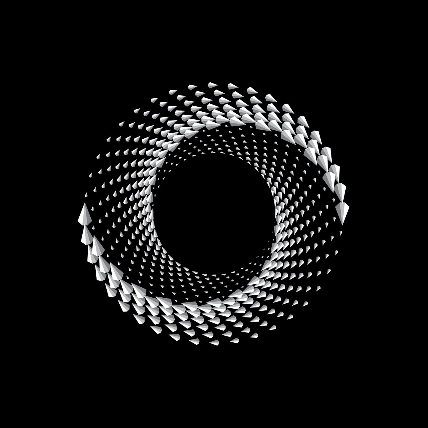 Wormhole Tunnel Spiral 7" Jukebox, 7", 10", 12"/LP Vinyl Record Centre Labels (Pair)