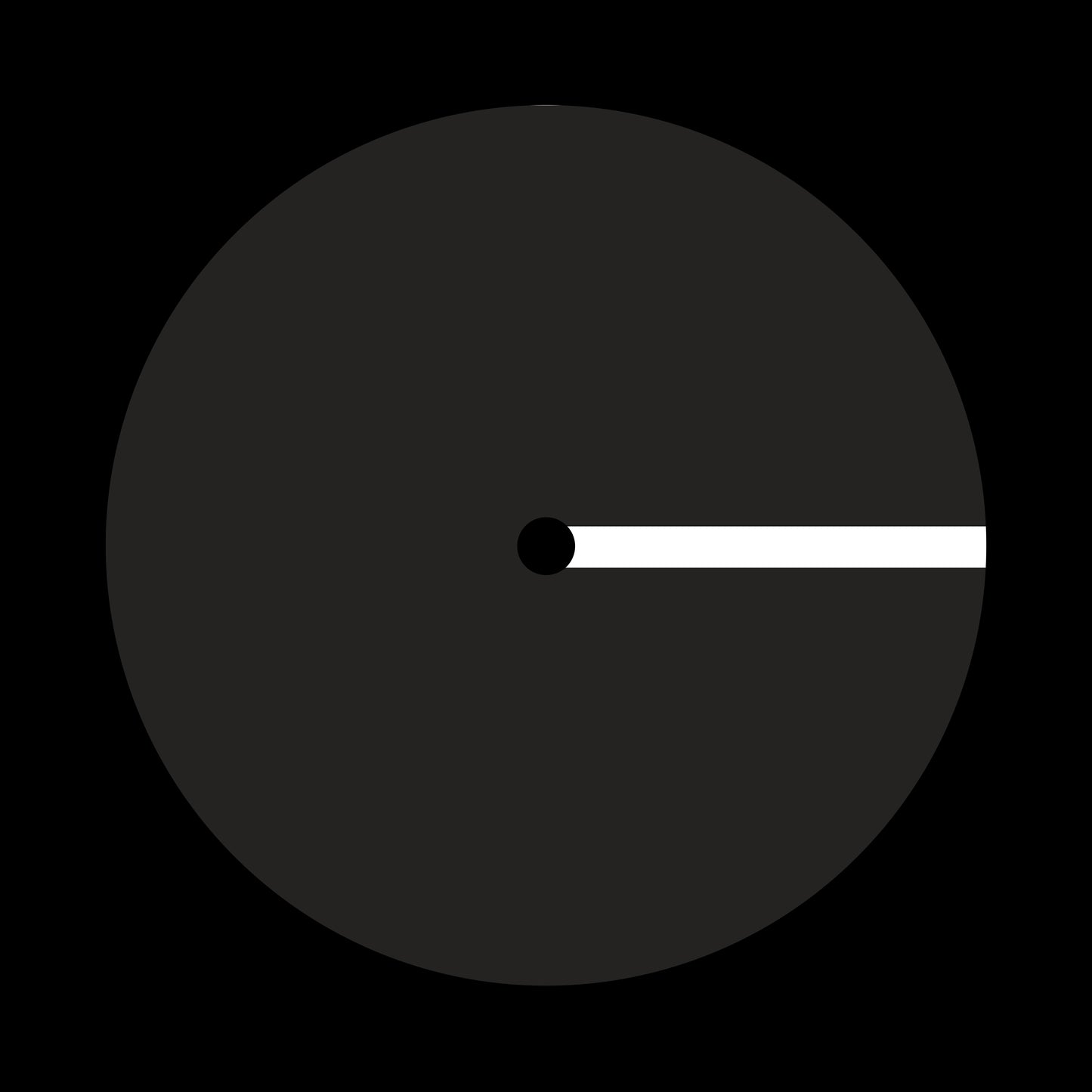 Turntablist Scratch Marker Black & White Stripe 7", 10", 12"/LP Vinyl Record Centre Labels (Pair)