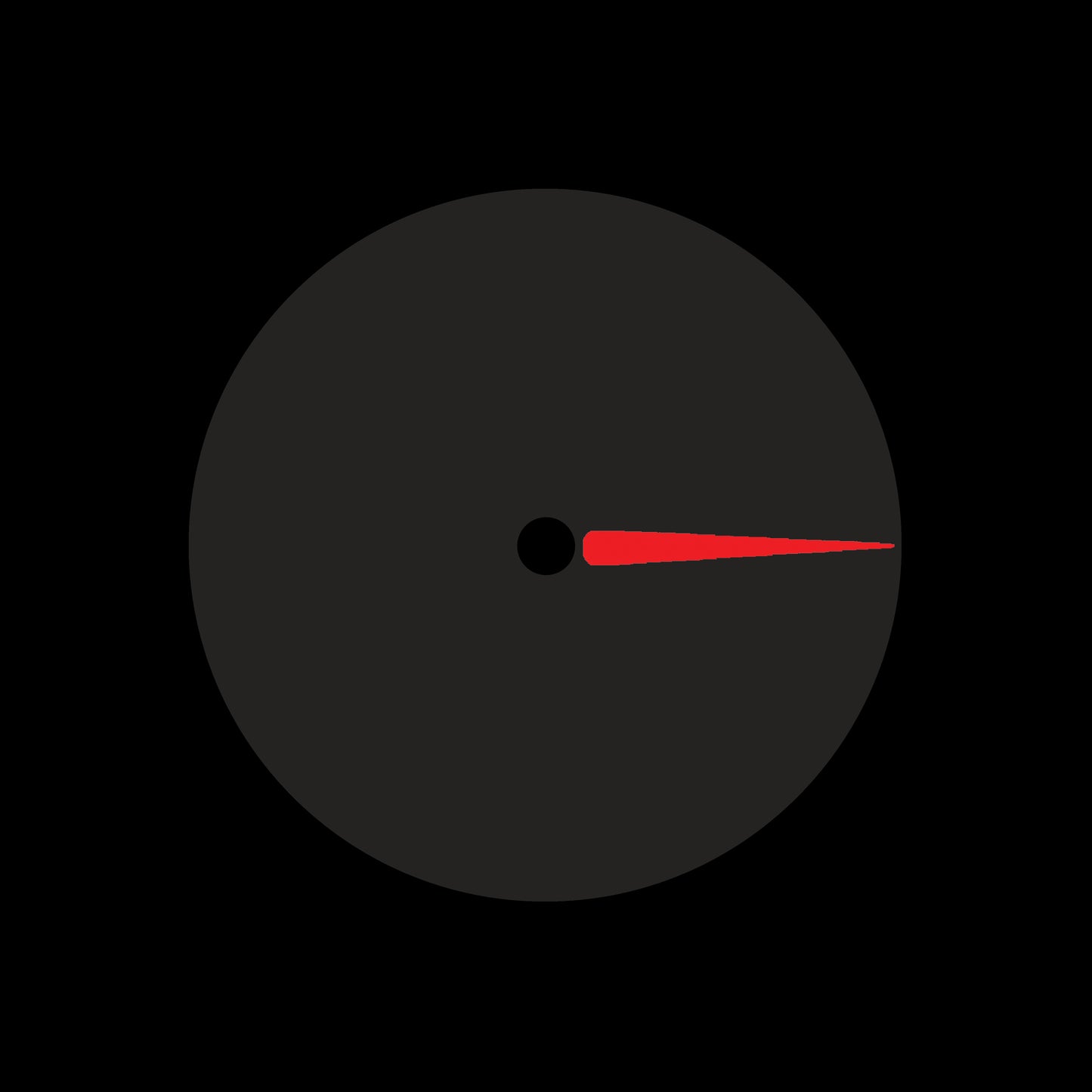 Turntablist Scratch Marker Black & Red Marker 7", 10", 12"/LP Vinyl Record Centre Labels (Pair)