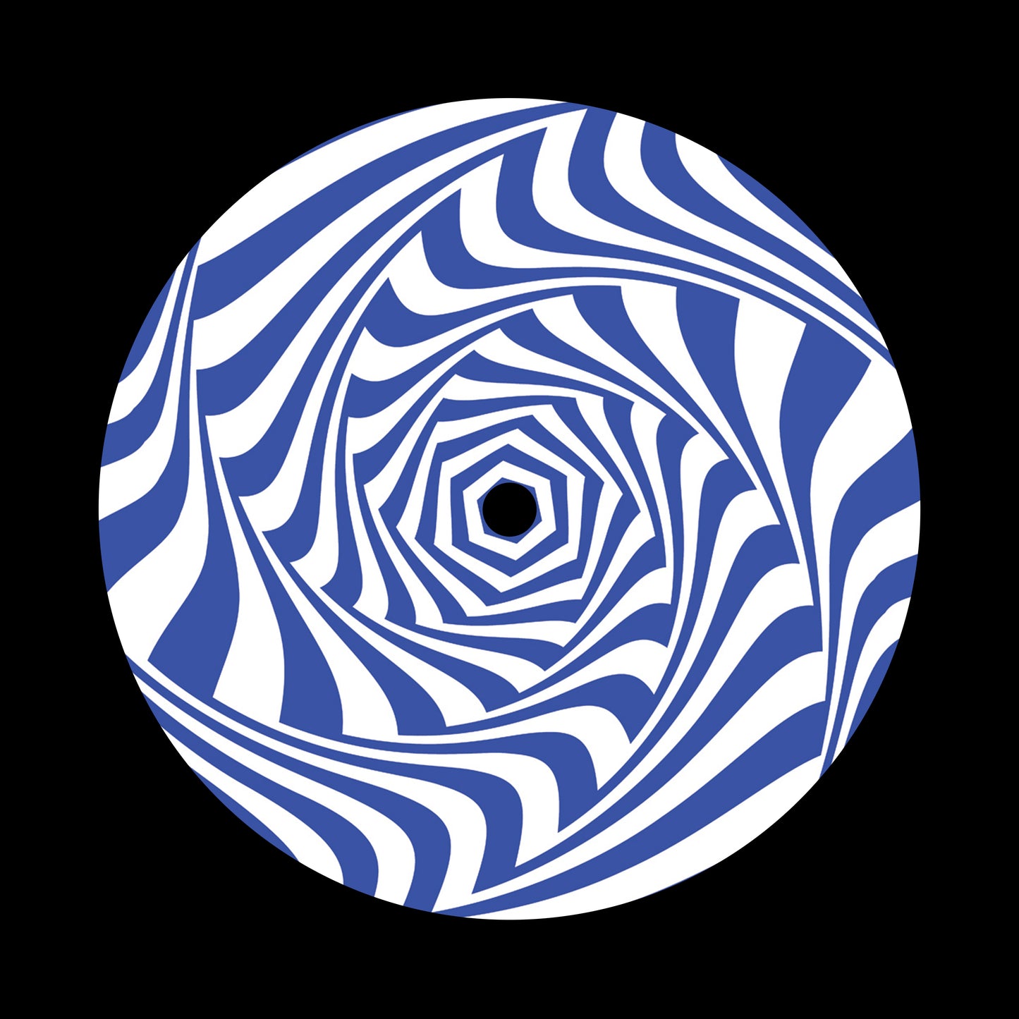 Vortex Movement Blue & White 7" Jukebox, 7", 10", 12"/LP Vinyl Record Centre Labels (Pair)