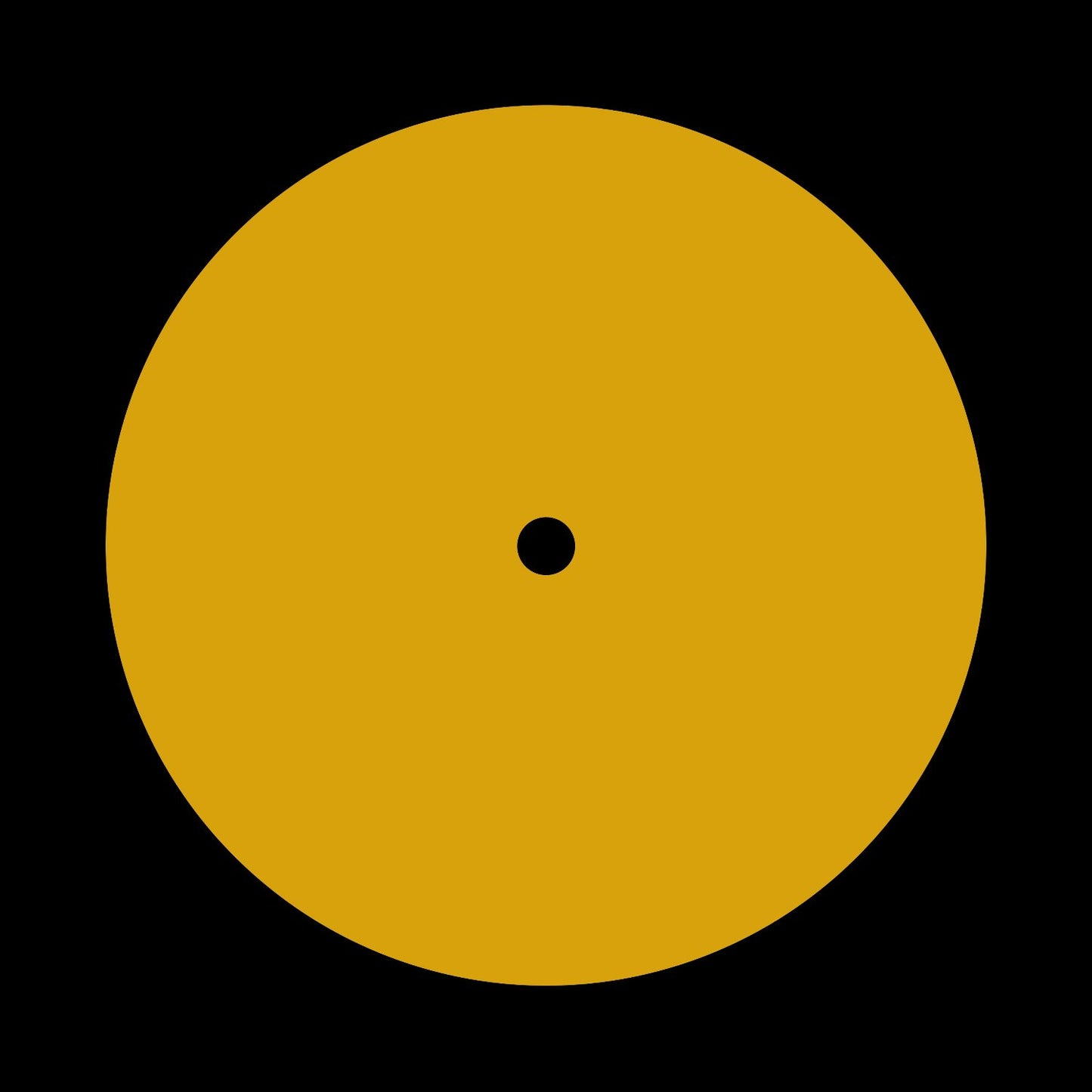 Blank Matte Yellow Promo Vinyl Record Centerlabels for DJs