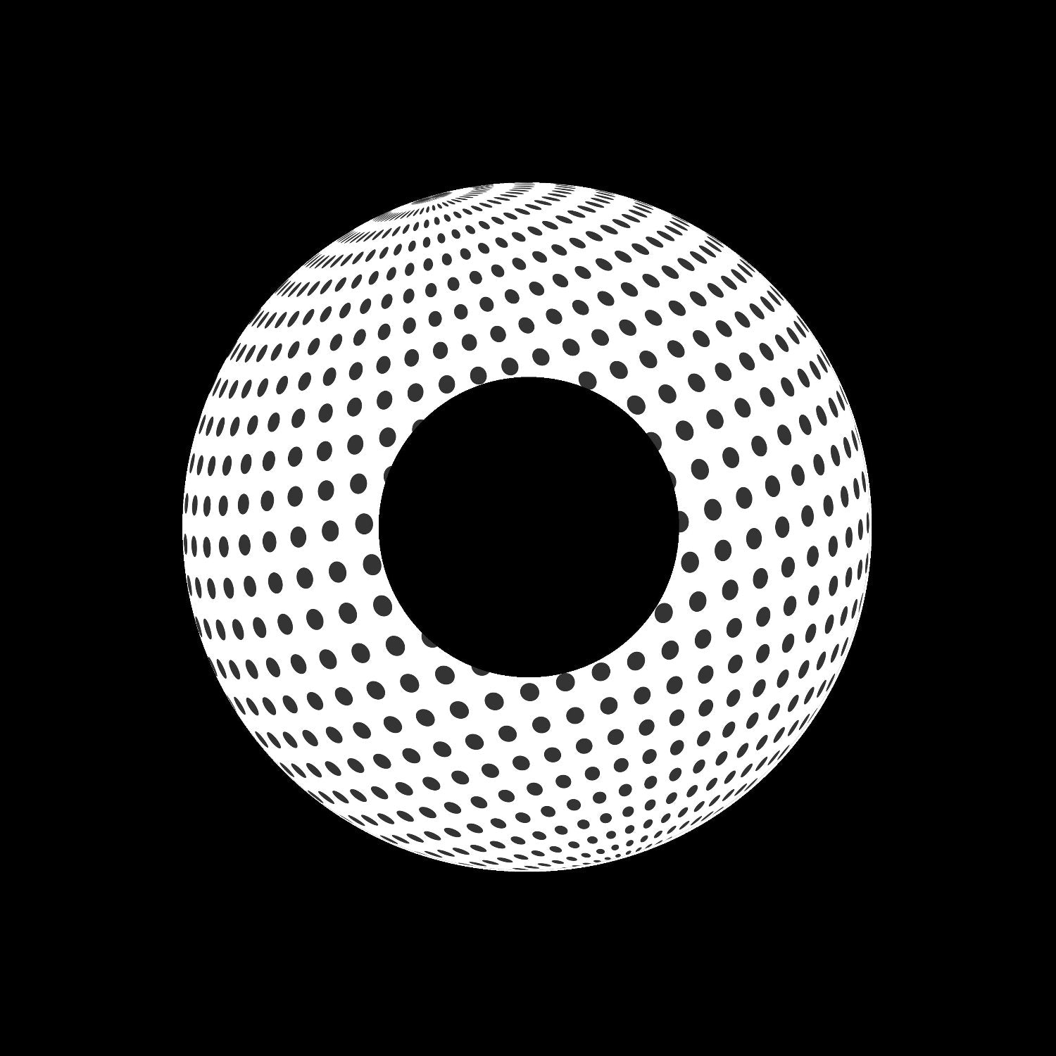 Jukebox 3D Dotted Globe Center Labels